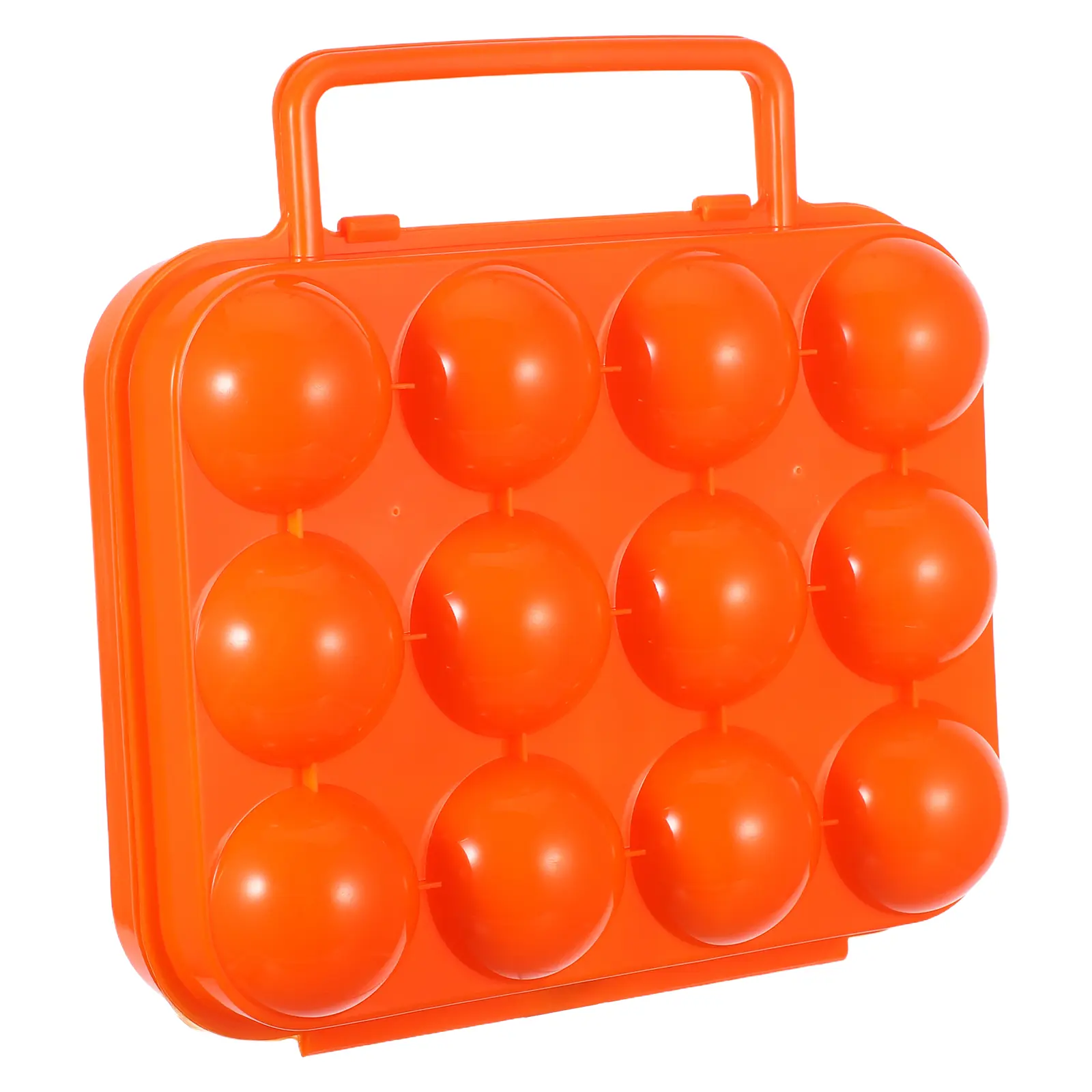 Portable 12 Plastic Storage Container Durable ABS Foldable Egg Carrier Plastic Egg Carrier for Camping Picnic Protective Box