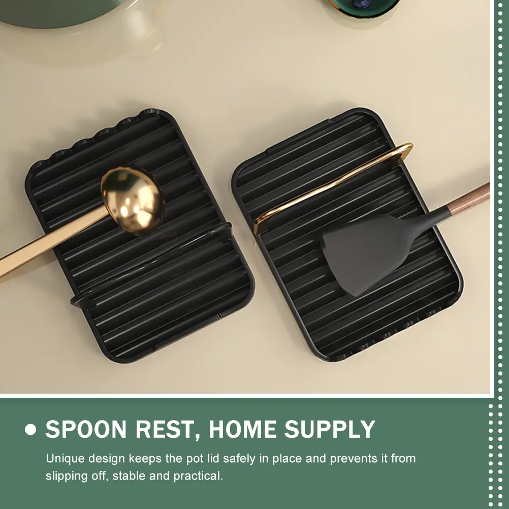 Lid Spoon Pot Holder Stove St Kitchen Counter Gadgets Cover Modern Aluminum Storage Rack Pan Cover Rest for Kitchen