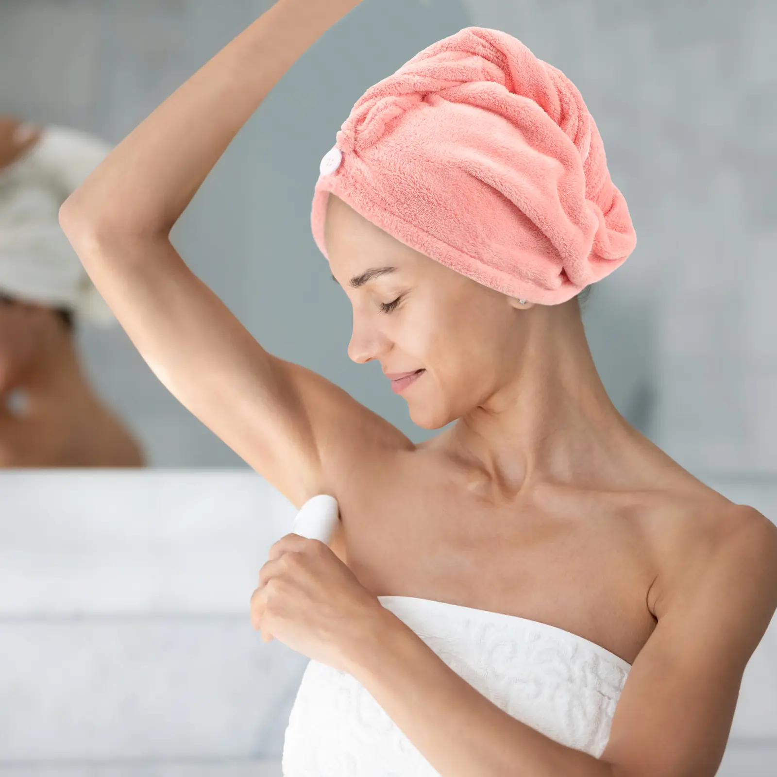 3pcs Dry Hair Cap Quick Drying Coral Fleece Bath Accessory Soft Thickened Absorption Comfortable Travel Hair Care Towel Set