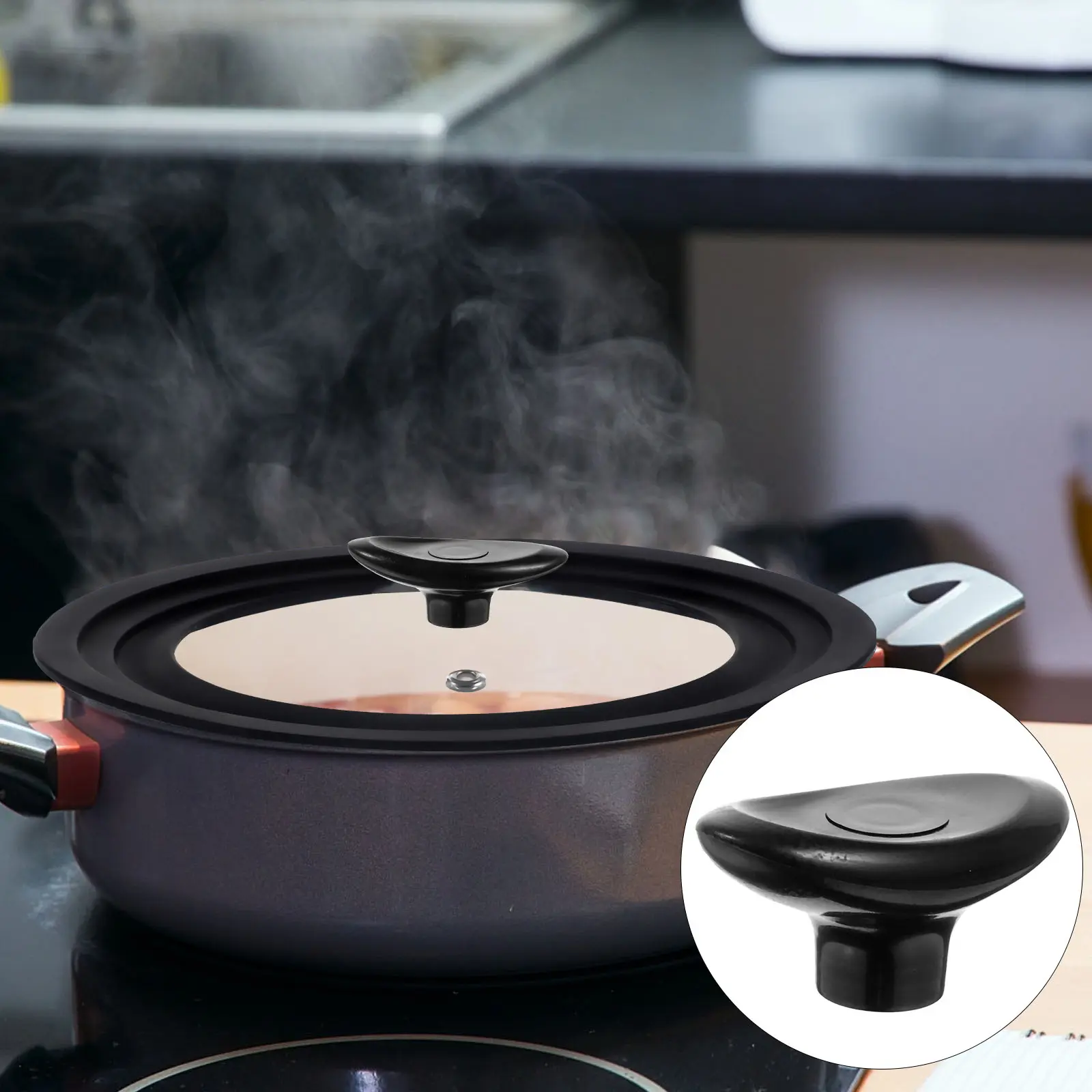 10pcs Pot Lid Knobs Heat Resistant Universal Replacement Handles Anti Scalding Cookware Parts Sturdy Top Bead Fit Various Sizes