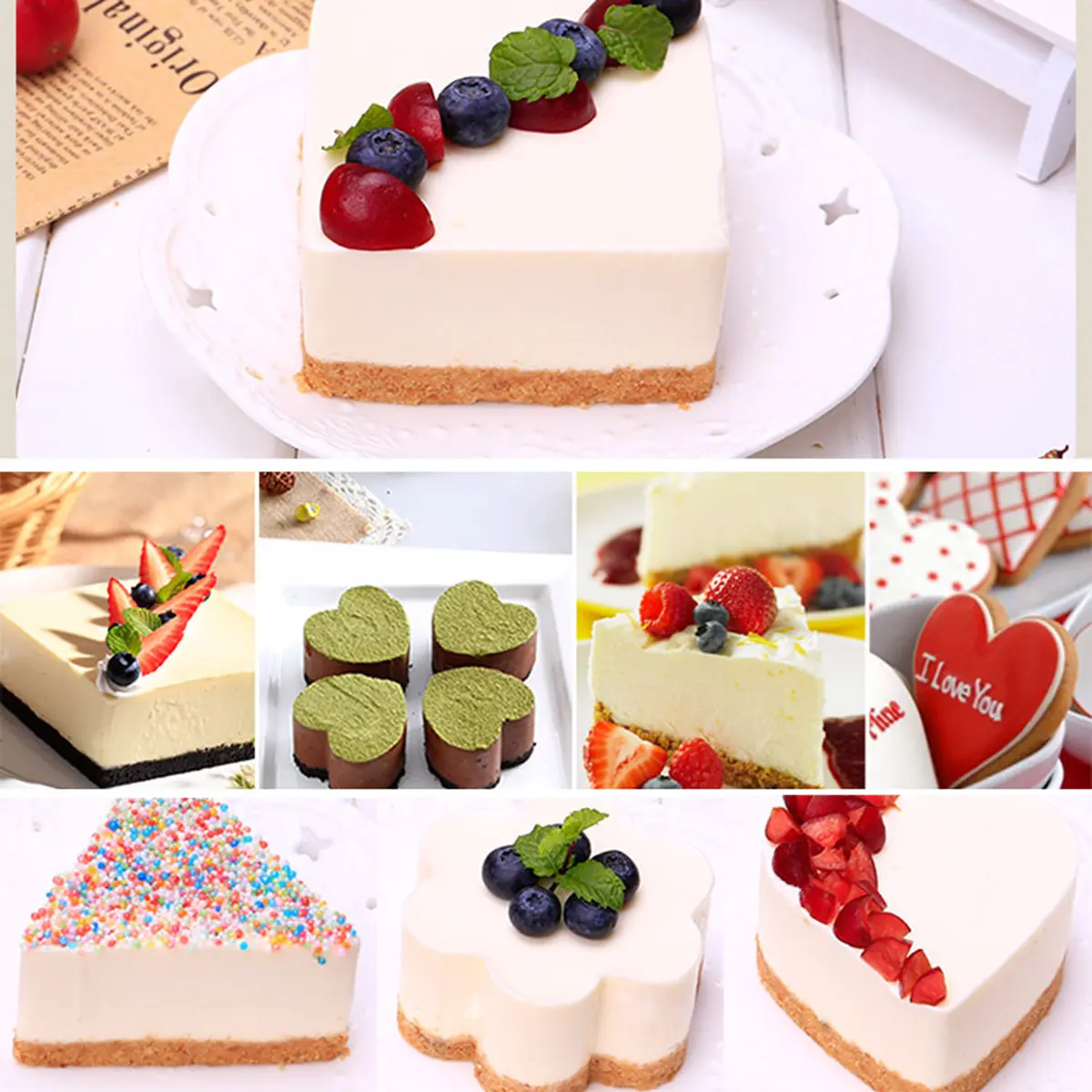 2 Pcs Stainless Steel Mousse Round Mold for Baking Pastry Chocolate Cookie Maker Non Stick Easy Demould Kitchen Baking
