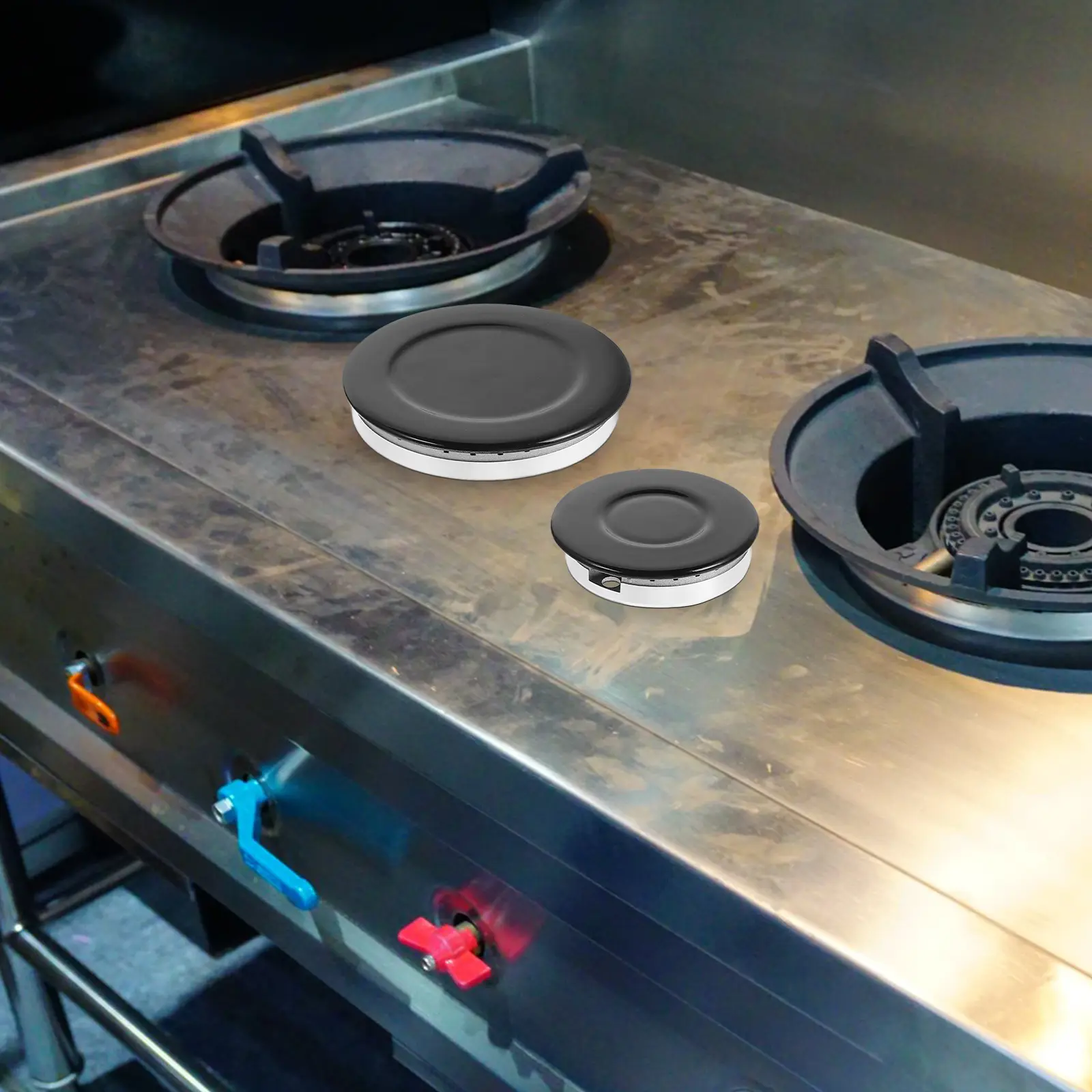 Gas Stove Cap Accessories Black Caps for Cooktop Flame Cap Cover Hob Replacement Kit Flame Cover