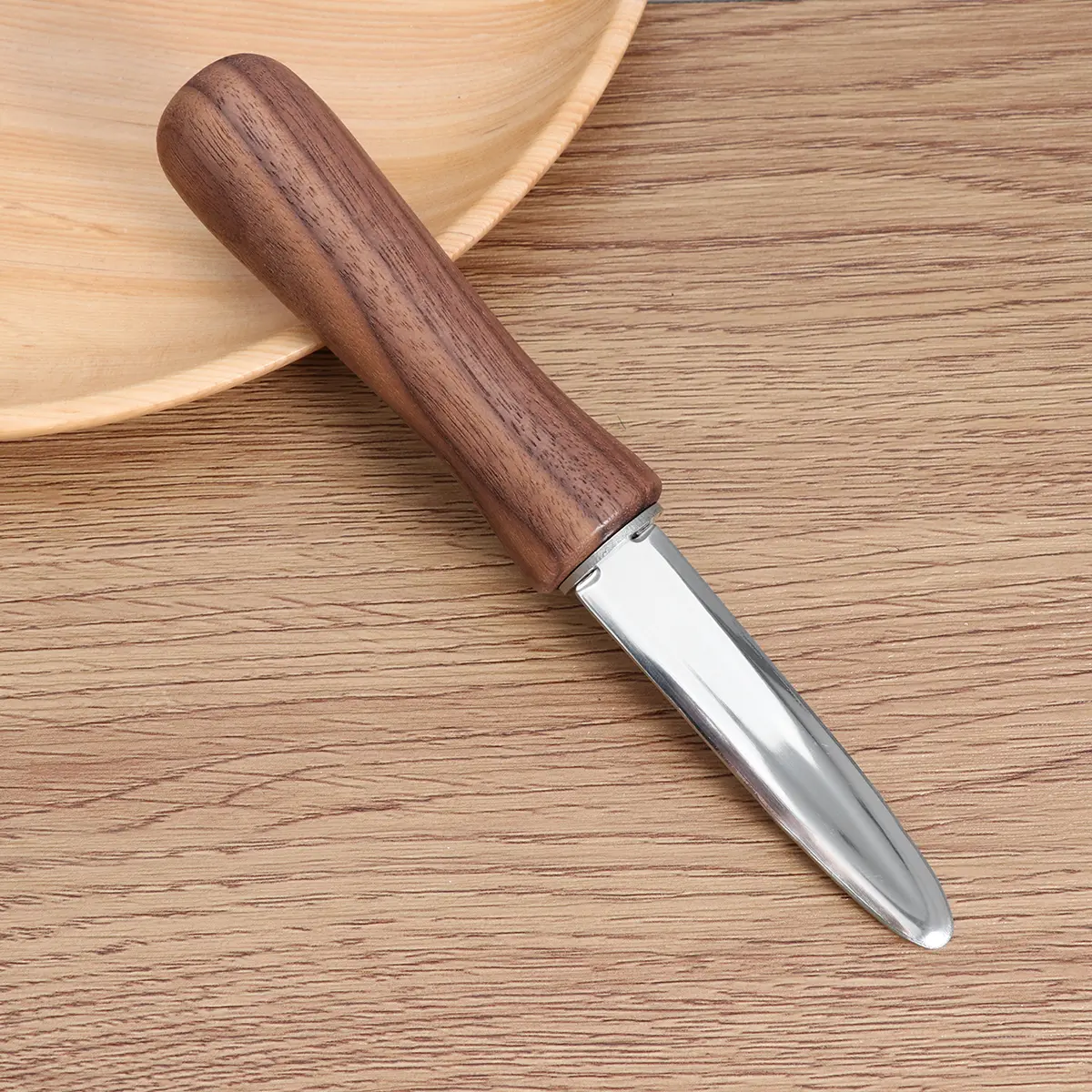 Oyster Shucker Seafood Cutter Clam Shucking Tools Kitchen Utensil High Quality Stainless Steel Wood H Practical Tool For