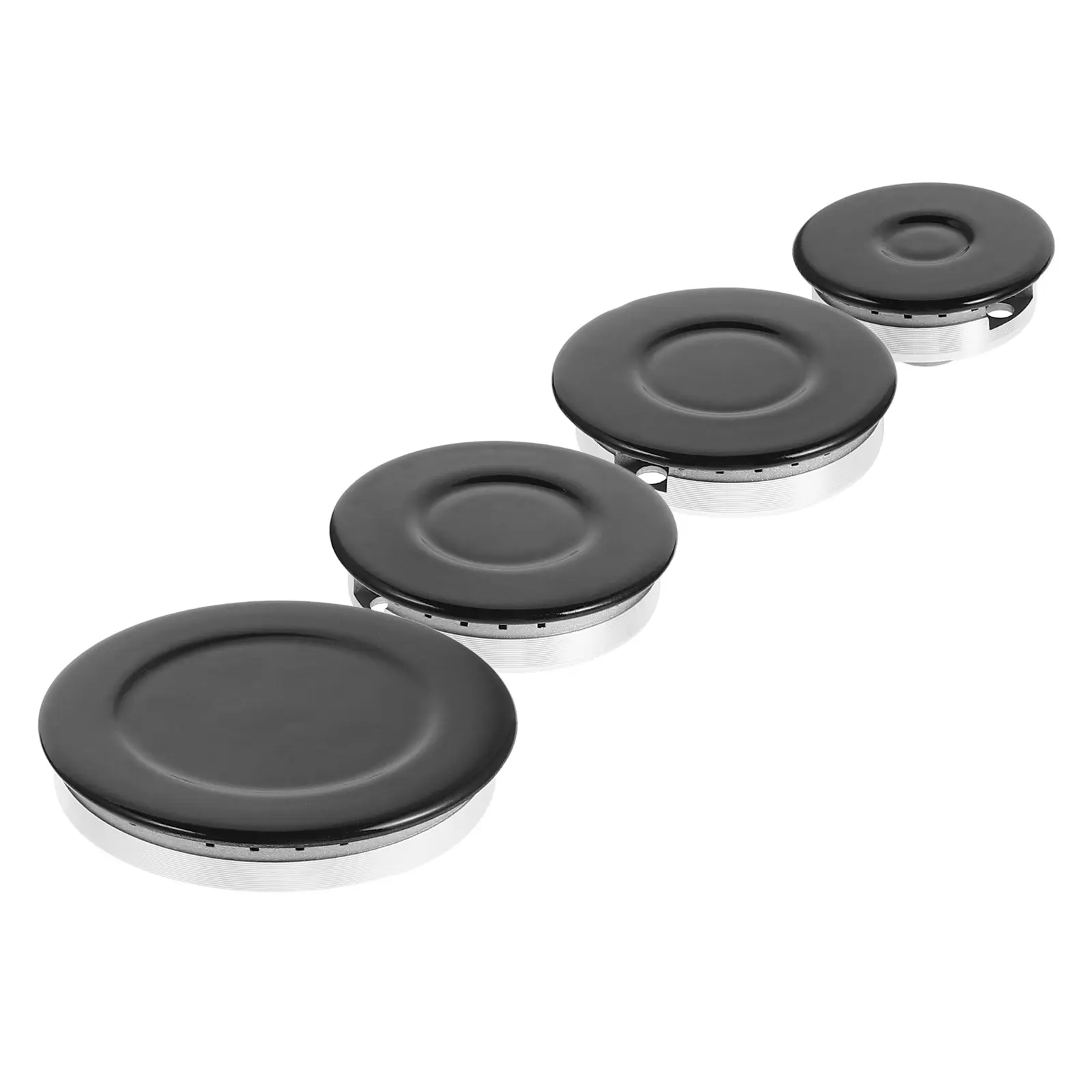 Gas Stove Cap Accessories Black Caps for Cooktop Flame Cap Cover Hob Replacement Kit Flame Cover
