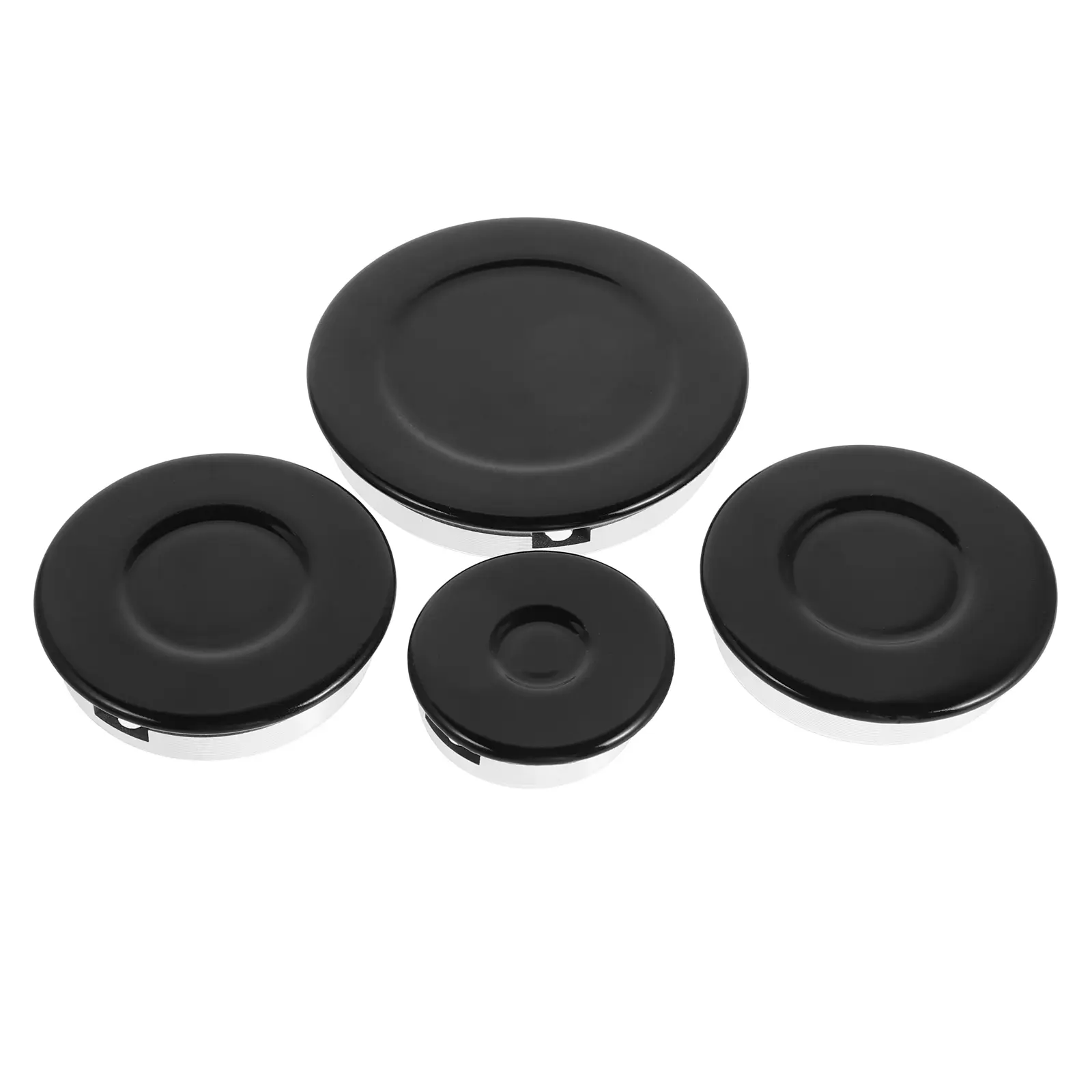 Gas Stove Cap Accessories Black Caps for Cooktop Flame Cap Cover Hob Replacement Kit Flame Cover