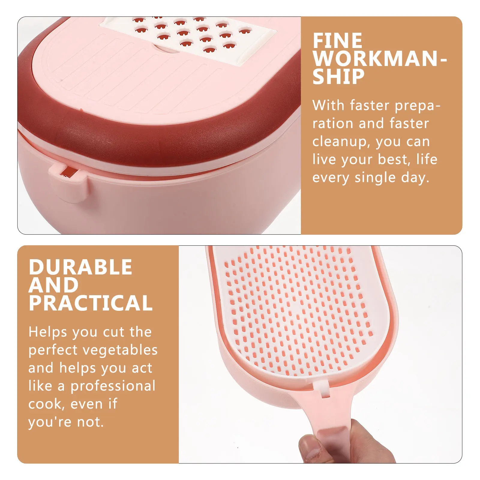 Vegetable Slicer Chopper Kitchen Gadget Multi Function Slicing Tool Garlic Peeler Onion Fruit Shredder Grater Non