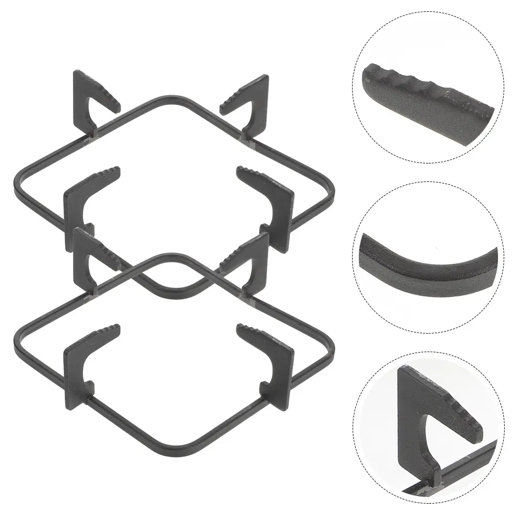 Anti-slip Cast Iron Stove Stand Pot Holder for Kitchen Gas Stove Bracket Easy Clean High Temp Resistance