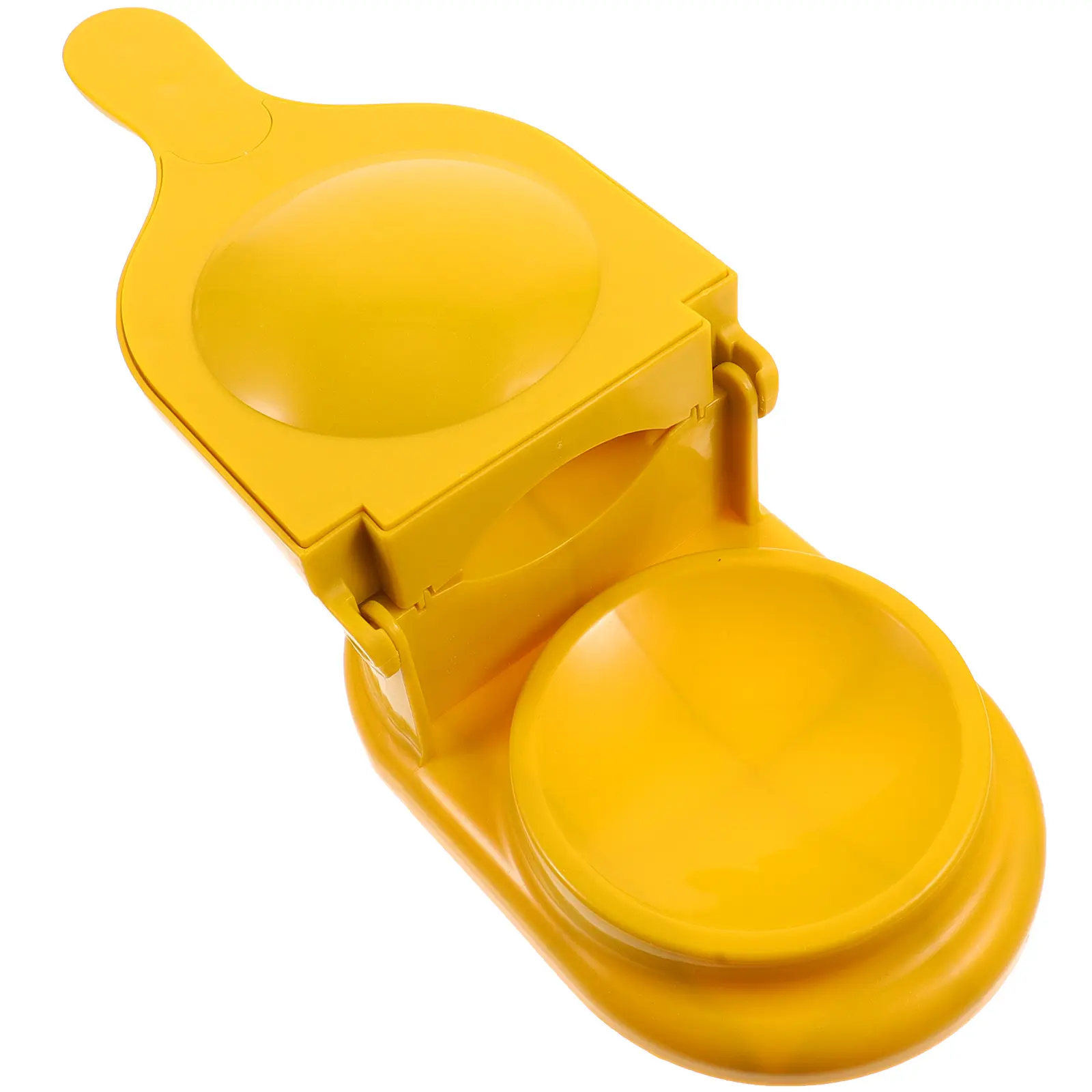Making Mold Portable Dough Presser Tool for Home Kitchen Yellow Easy Use Long Handle Manual Maker Flat for Dumpling