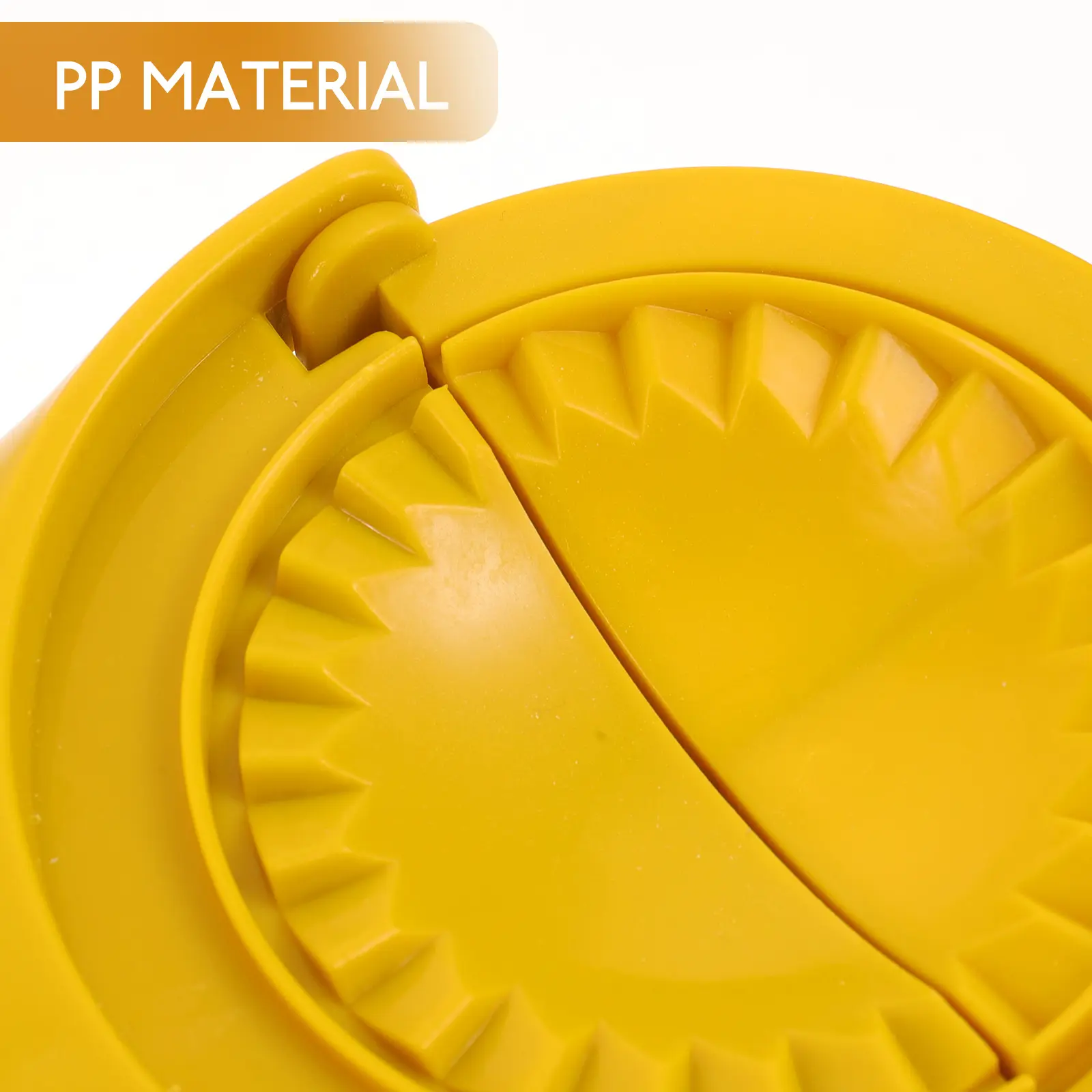 Making Mold Portable Dough Presser Tool for Home Kitchen Yellow Easy Use Long Handle Manual Maker Flat for Dumpling