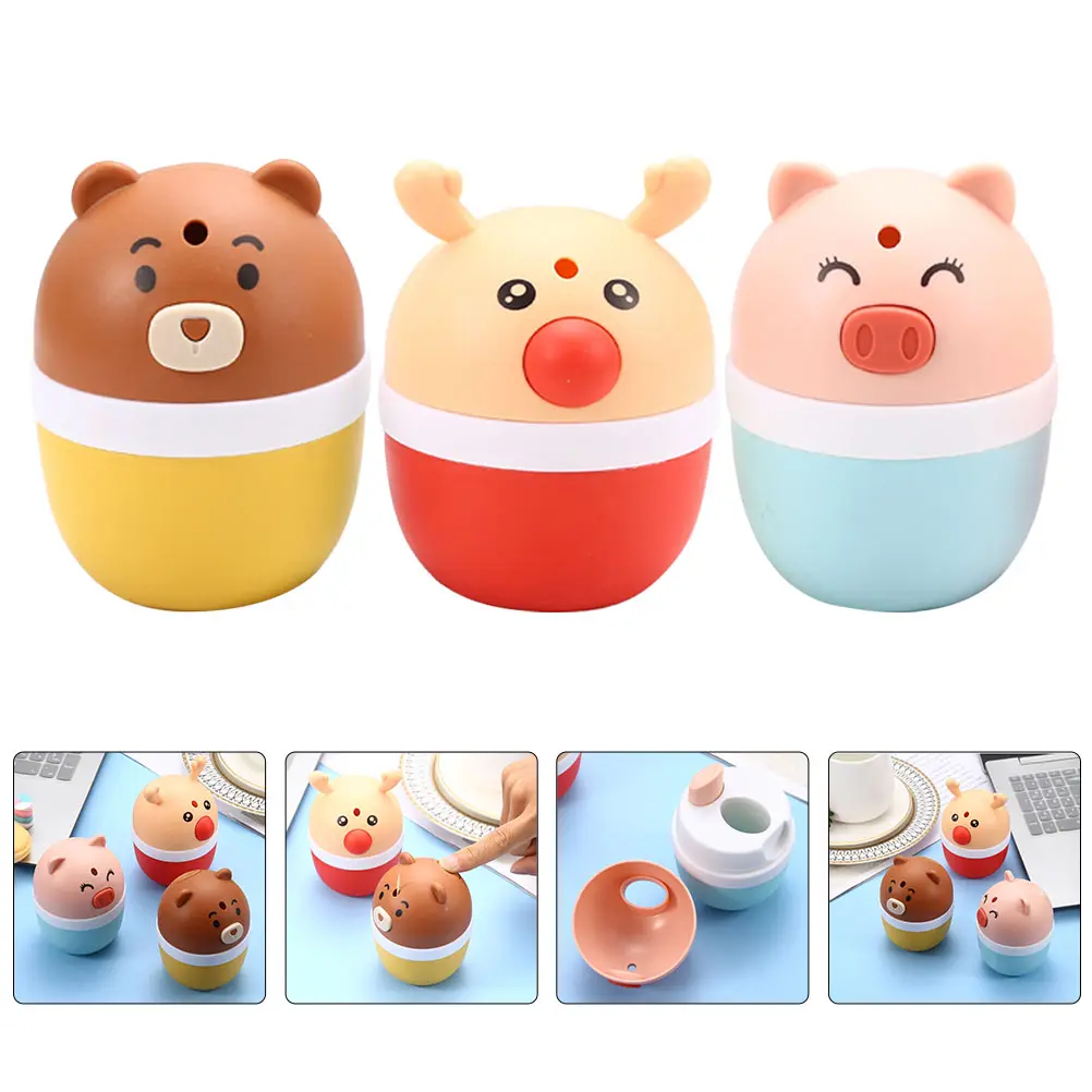 3pcs Automatic Toothpick Dispenser Strong Sturdy Premium Material Easy Press Pop-out Design for Home Restaurant Hotel