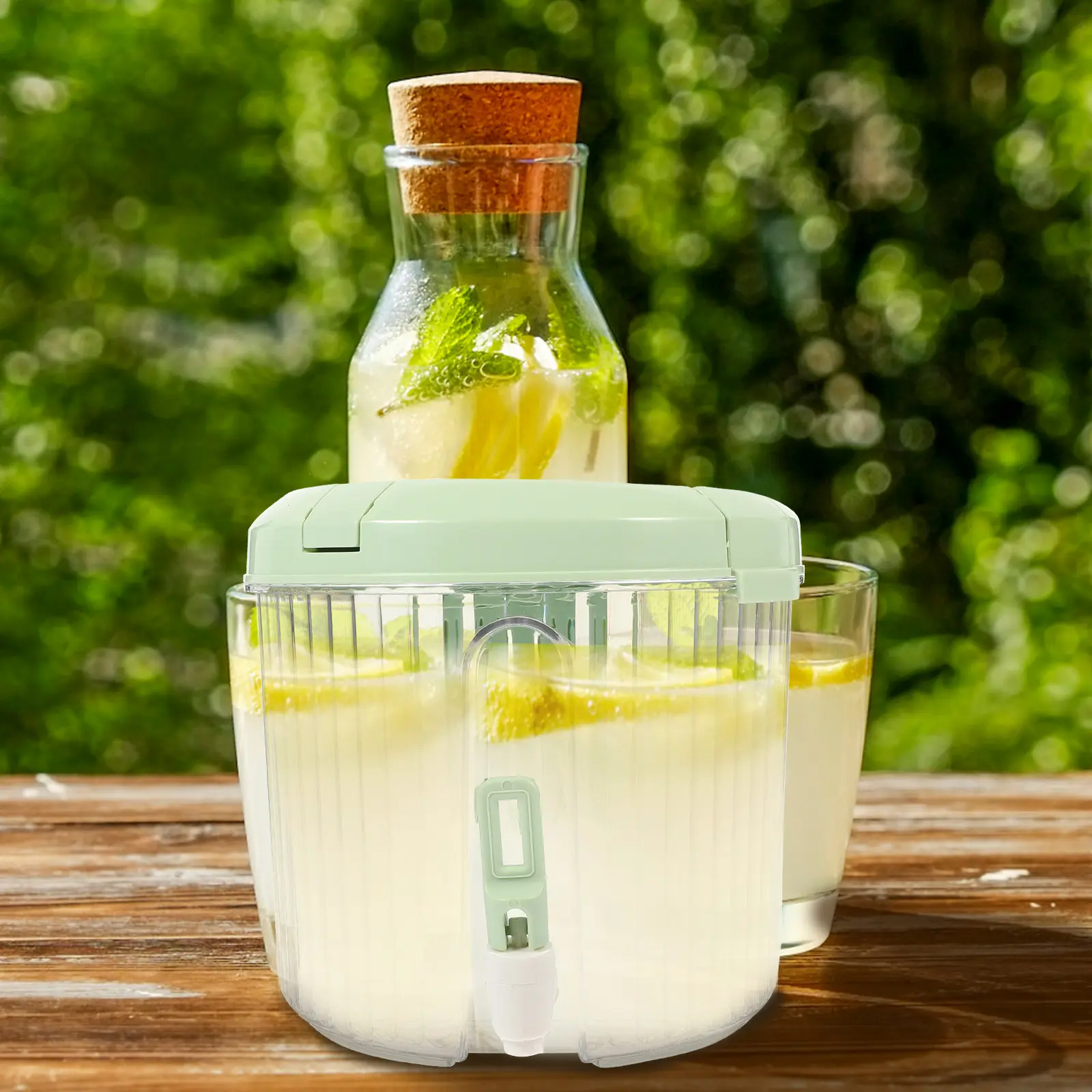 Cold Pitcher Large Capacity PP Material Juice Dispenser Fridge Container Refrigerator Beverage Pot Water Infuser Faucet Juices