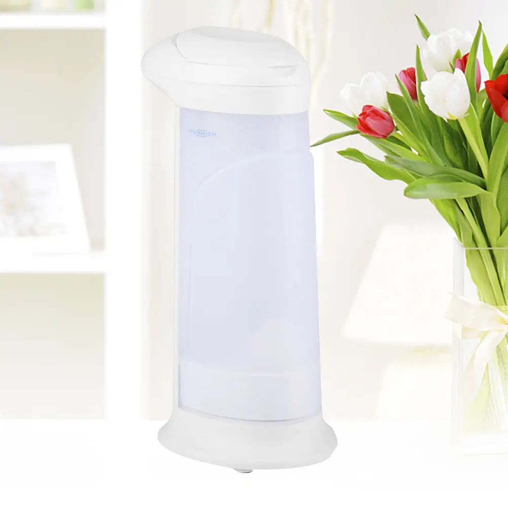 19 5x9 3cm Automatic Sensor Soap Dispenser Bath Liquid Bottle Handwashing Fluid White Child Friendly Plastic Infrared Human Body