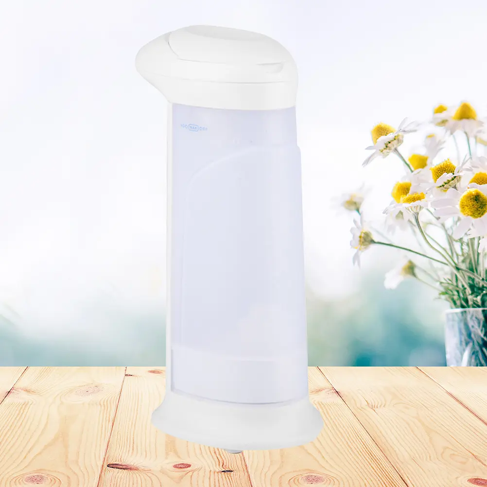 19 5x9 3cm Automatic Sensor Soap Dispenser Bath Liquid Bottle Handwashing Fluid White Child Friendly Plastic Infrared Human Body
