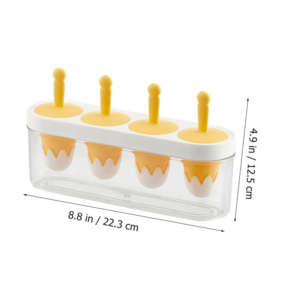 Food Grade Silicone Mold Reusable Ice Cream Maker Yogurt Puree Treats Making Molds