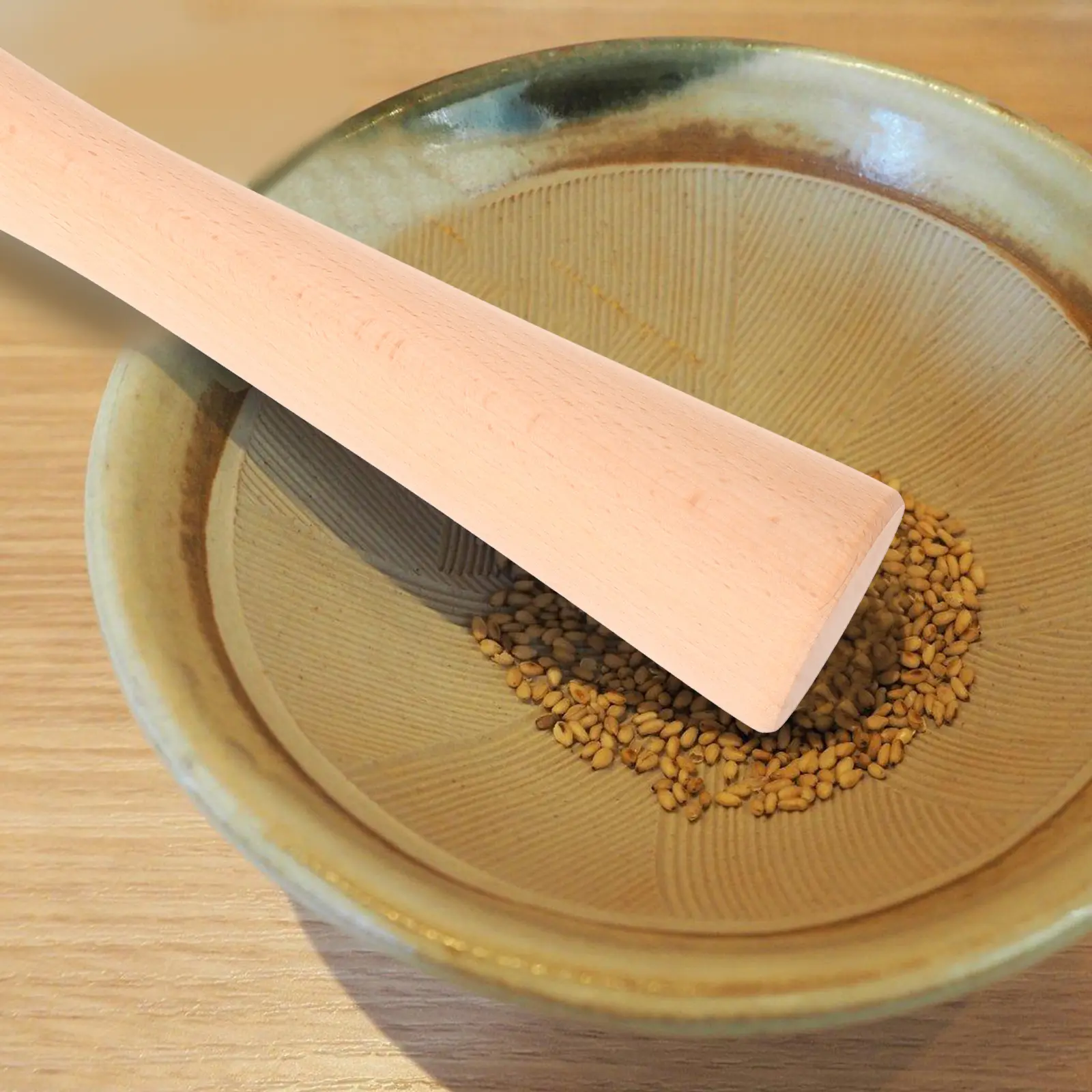 Wooden Pickle Stick Fermenting Tool Kitchen Utensil Potato Masher Grinding Rod Sauerkraut Crusher Manual Pestle