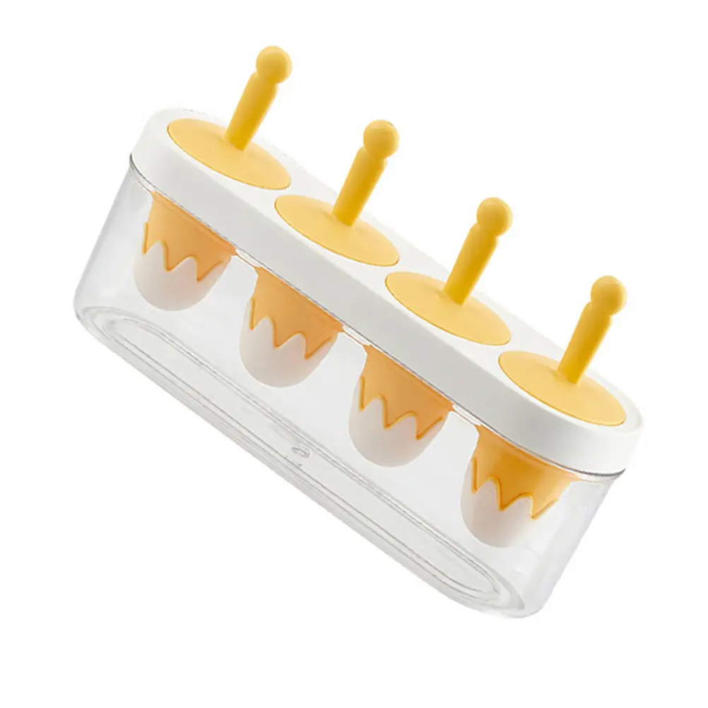 Food Grade Silicone Mold Reusable Ice Cream Maker Yogurt Puree Treats Making Molds
