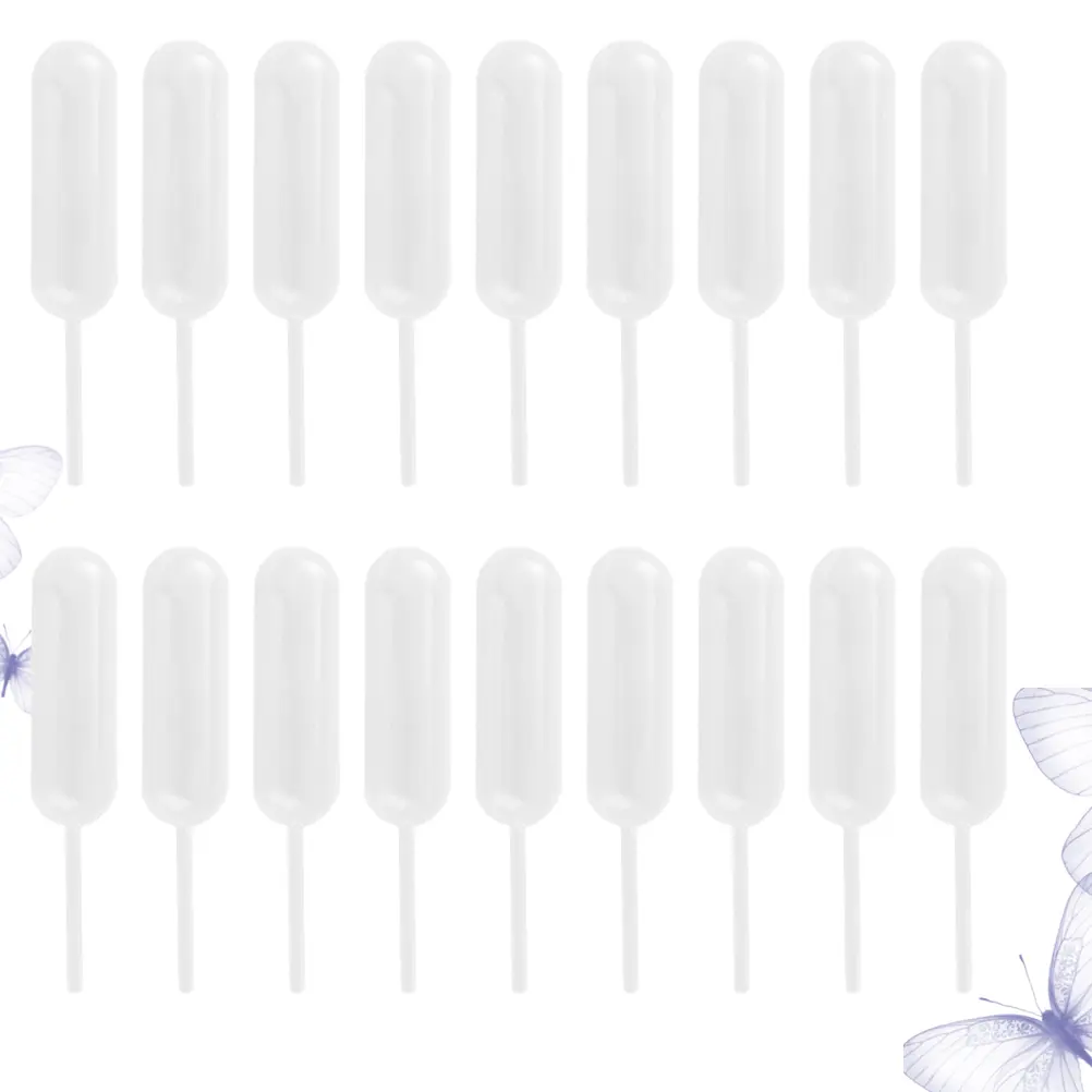 250 pcs Disposable Transfer Pipette 4ML Capacity Soft Plastic Straw for Cake Ice Cream Dessert Chocolate Baking Supplies