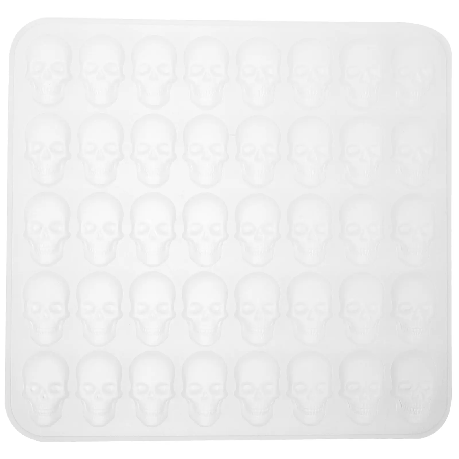 Skull Mold Silicone Baking Tools Molds Halloween Silicone Biscuit Mold Creative Shaped Blue