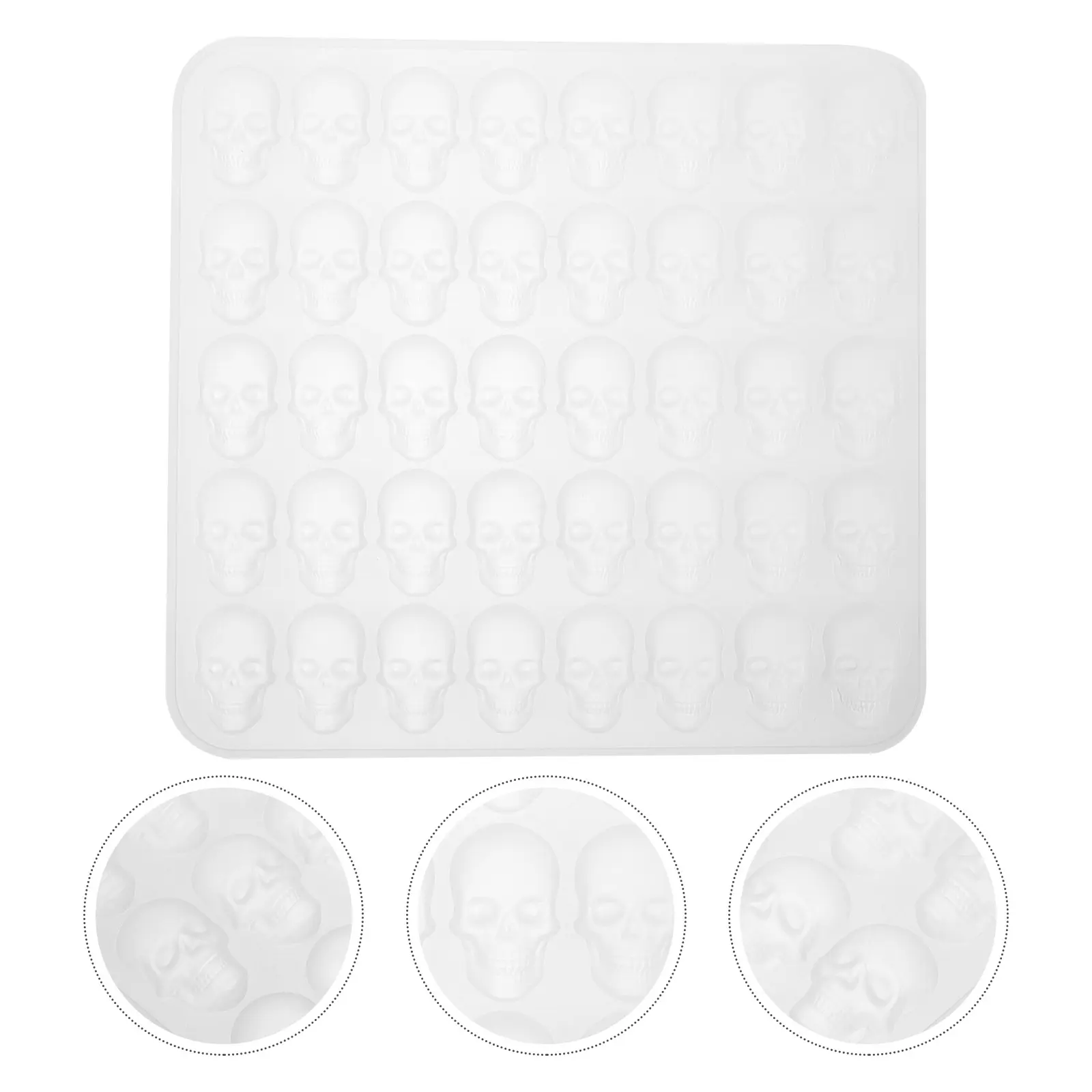 Skull Mold Silicone Baking Tools Molds Halloween Silicone Biscuit Mold Creative Shaped Blue