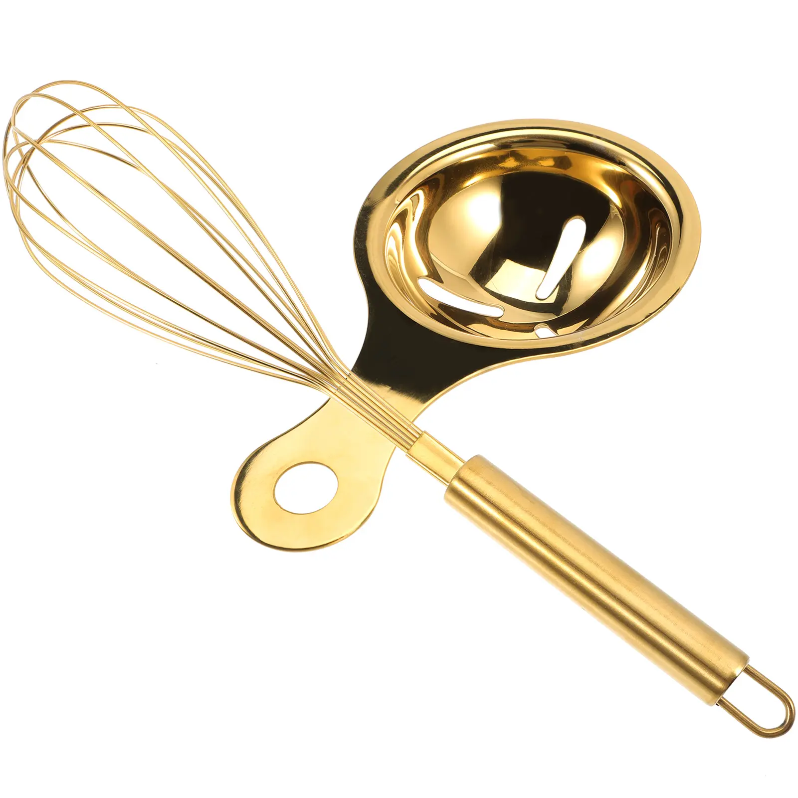Egg Mixer Stainless Steel Whisk Kitchen Tool Separator Yolk White Handheld Manual Egg Mixing Sauce Batter Efficient Easy Use
