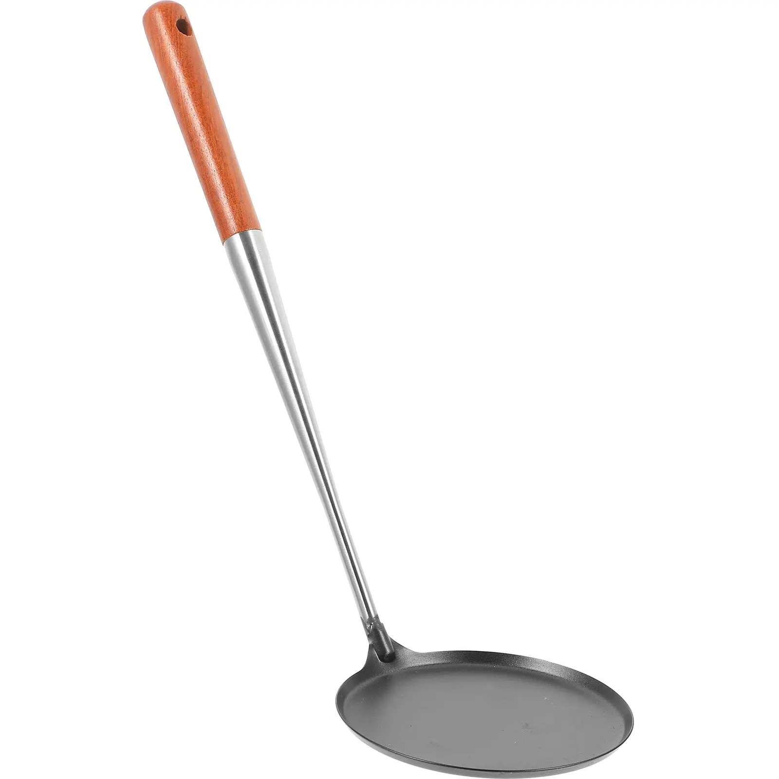 Nonstick Frying Cake Mold Stainless Steel Oil Pancake Spoon Heat Resistant Wooden Handle Kitchen Cooking Tool Utensil