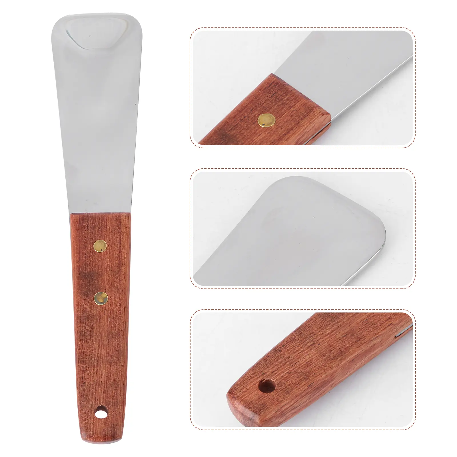 Scoop Stainless Steel Kitchen Utensil Ergonomic Anti-Slip Handle Anti-Rust Smooth Cutting Modern Design for Cafe Dessert