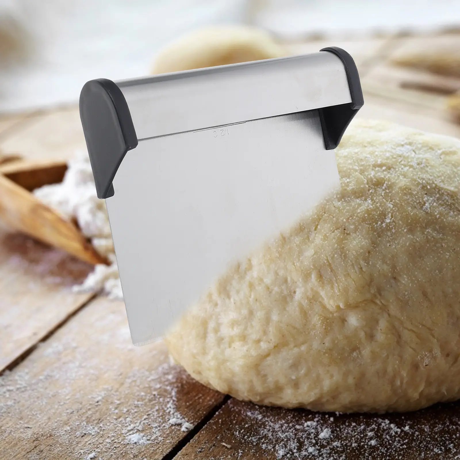 Dough Cutter Flour Noodle Tools Stainless Steel Gadgets Scraper Thick Smooth Surface Easy Operation