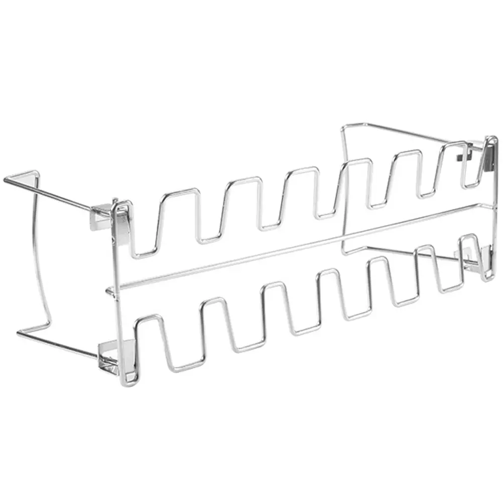 Stainless Steel Grill Rack Outdoor Barbecue Rack Drumstick Roasting Shelf Chicken Leg Wing Holder Durable Bbq Supply Foldable