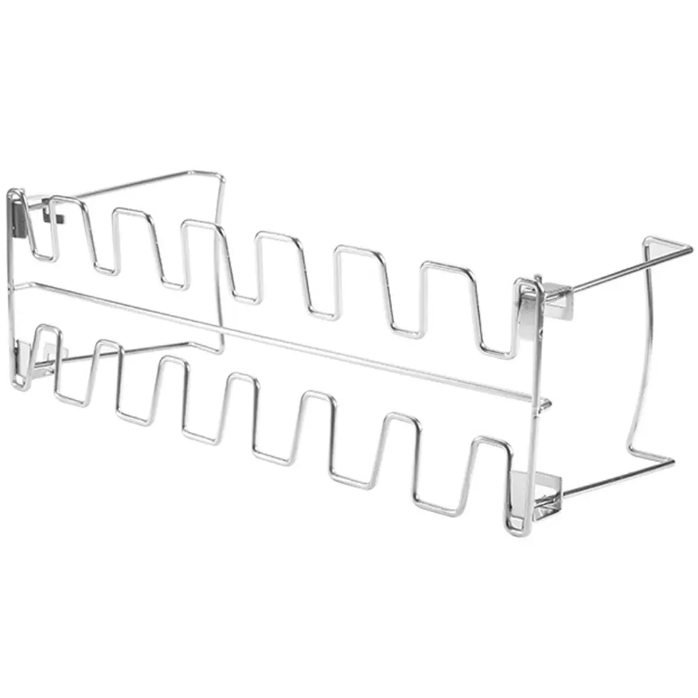 Stainless Steel Grill Rack Outdoor Barbecue Rack Drumstick Roasting Shelf Chicken Leg Wing Holder Durable Bbq Supply Foldable