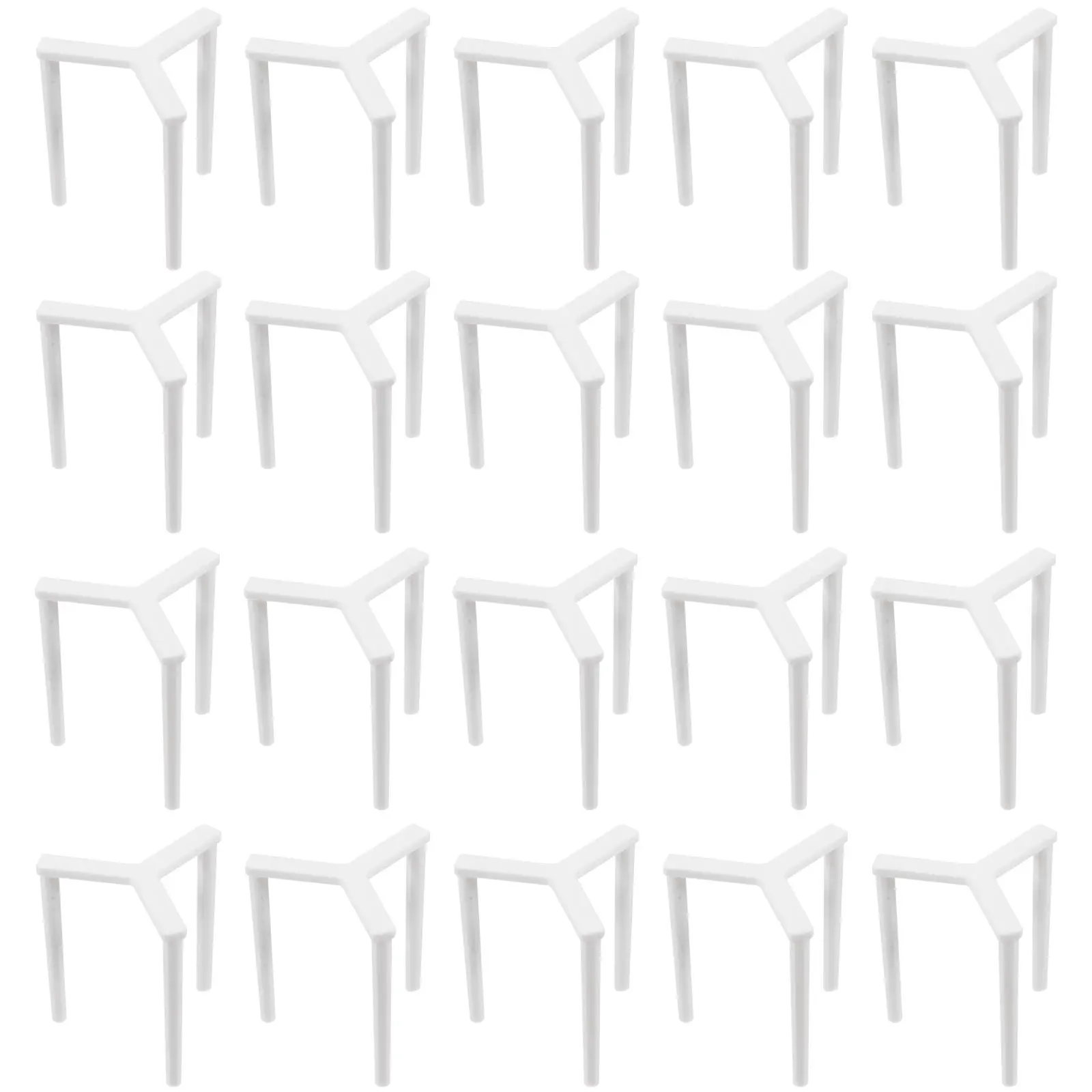 100Pcs Pizza Saver Stand Plastic Tripod Stack For Pizza And Storage