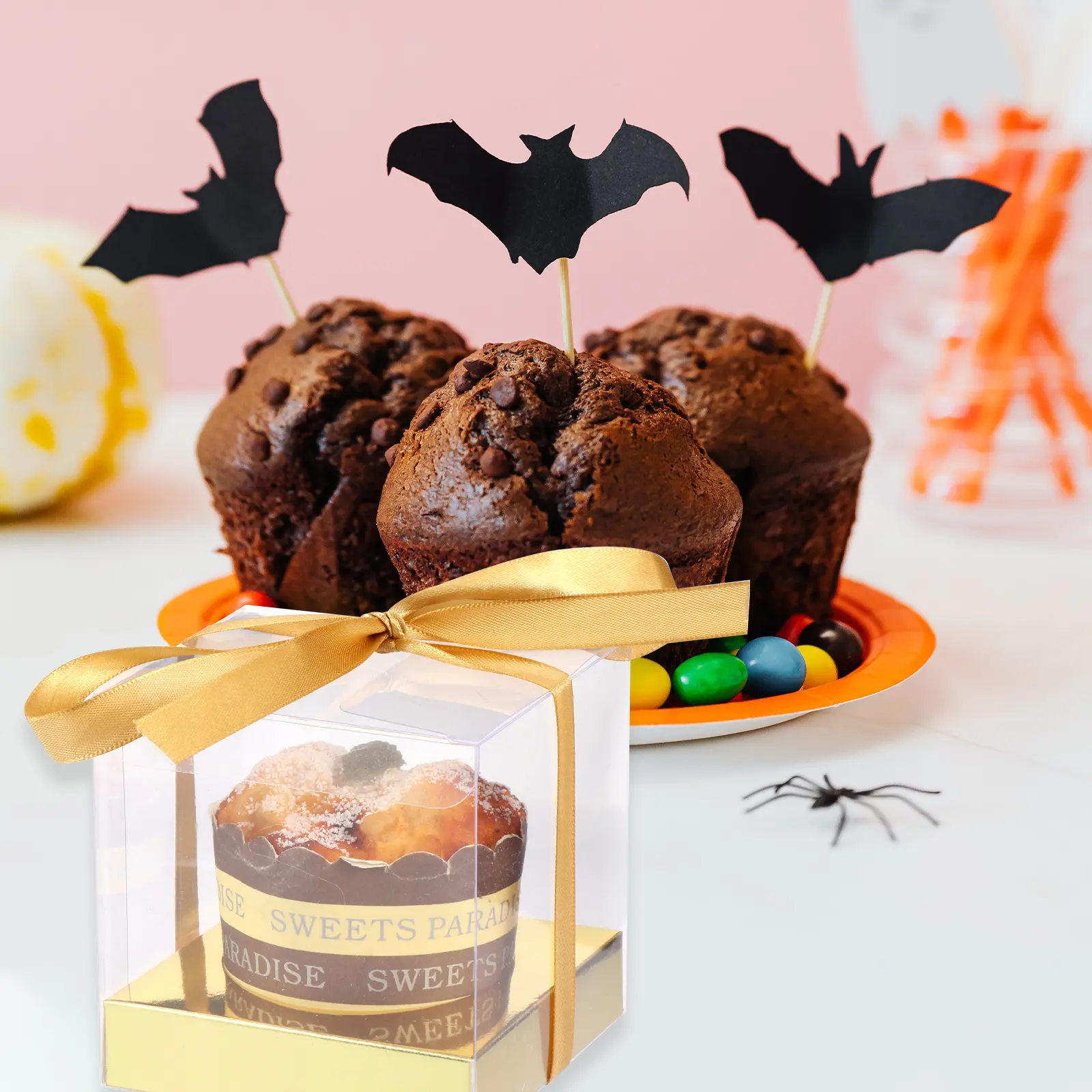 12 Pcs Cake Boxes 9x9x9cm PVC Transparent Reusable Containers Bakery Party Food Packaging Disposable Kitchen Supplies