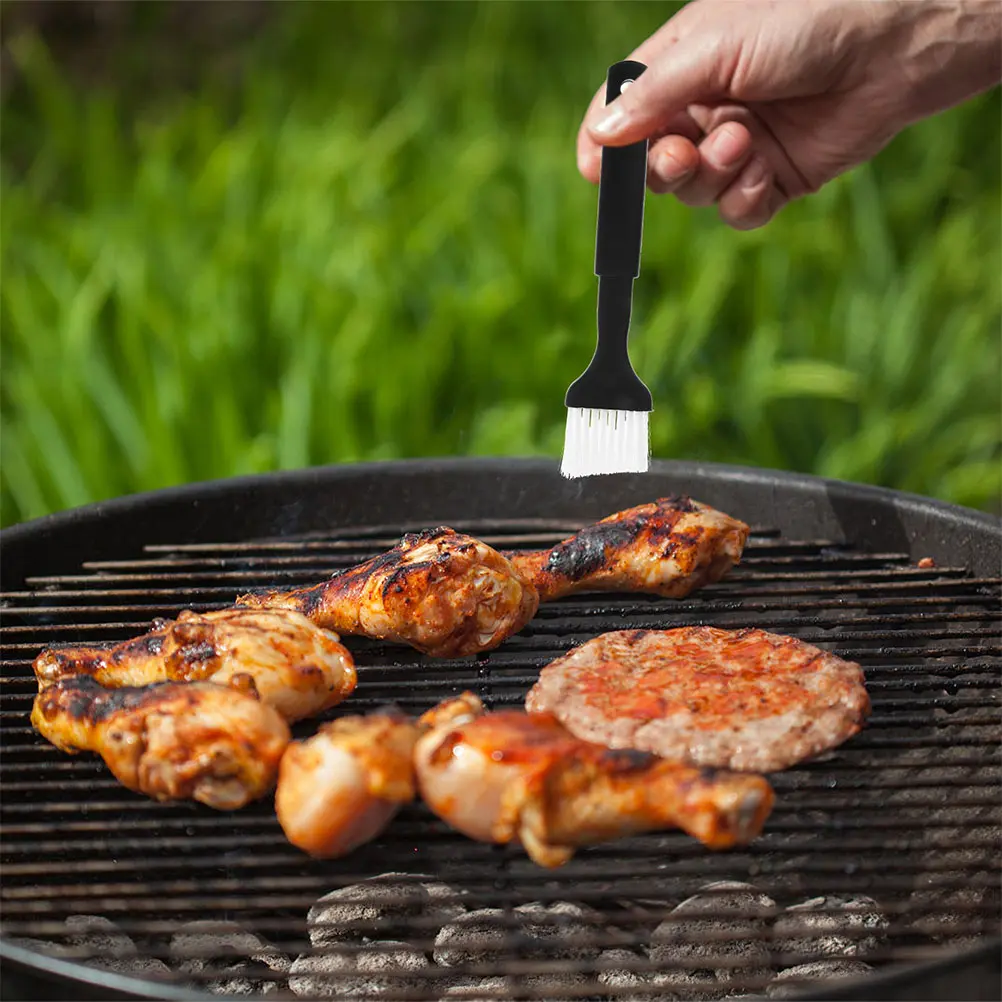 6 Pcs Set for Grilling Baking Basting Sauce Tools Practical Bbq Oil Brushes Plastic Brushes Kitchen Outdoor Use