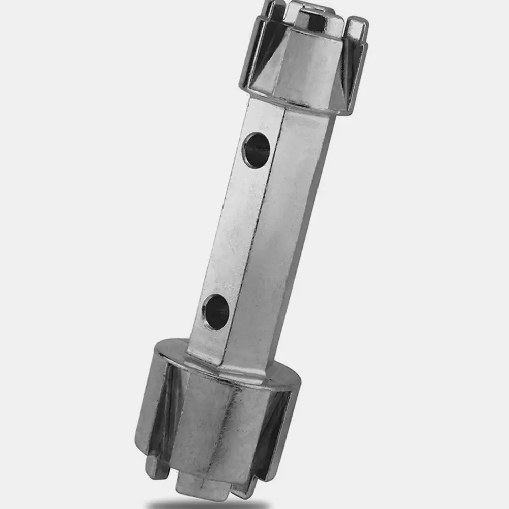 2pcs Drain Wrench Tub Plumbing Tools Bath Removal Aluminum Alloy Double Ended Ratchet Wrench Bathtub Sink Faucet Tight Spaces H