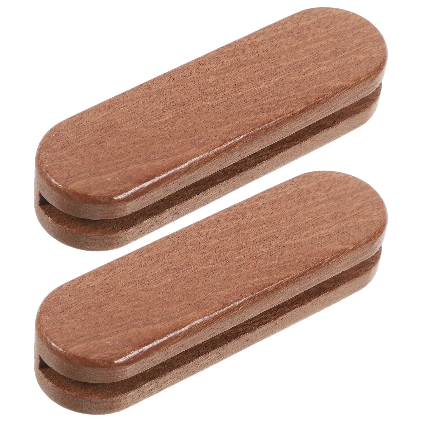 2 Pcs BBQ Plate H Durable Wood Grips Pan Holders Hot Cover Cast Iron Skillet Rubber Sleeve Pot Protector Less 5mm Thickness