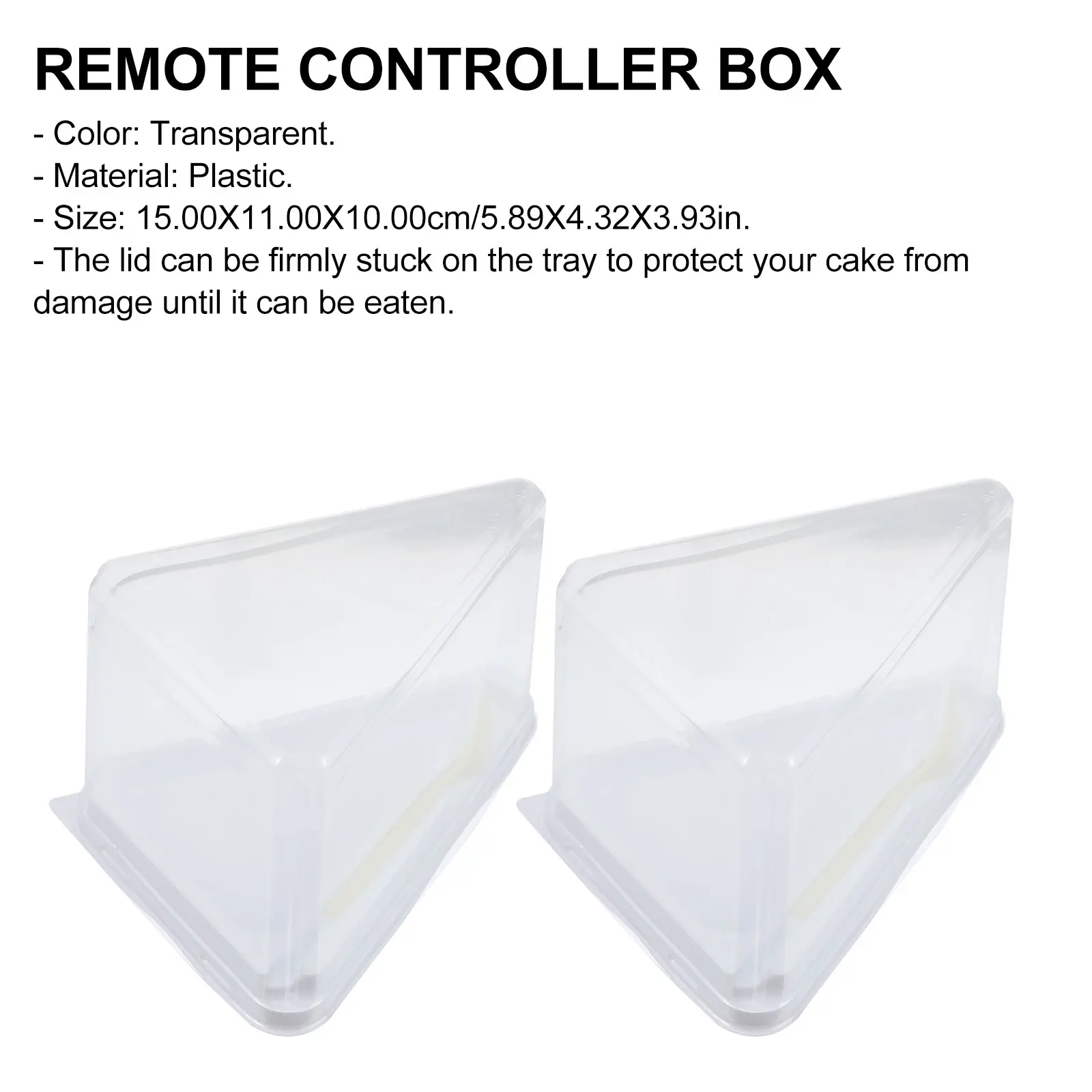 Cake Box 10 Sets Mini Plastic Triangle Dessert Containers Packaging Boxes Transport Freshness Air Bakery Grocery Family Catering