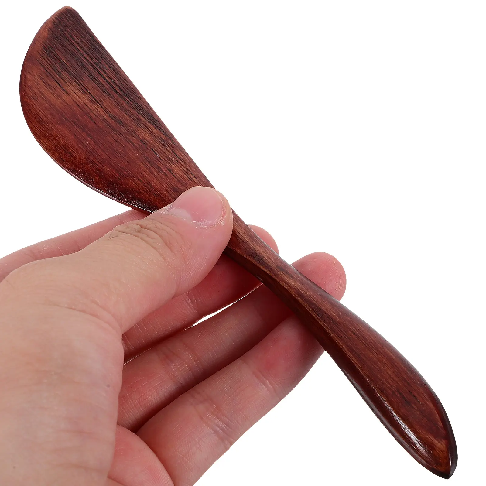 10pcs Nanmu Breakfast Knife Wooden Butter Spreader Wood Cheese Cake Cutter Smooth Surface Hand Wash Kitchen Baking Tool