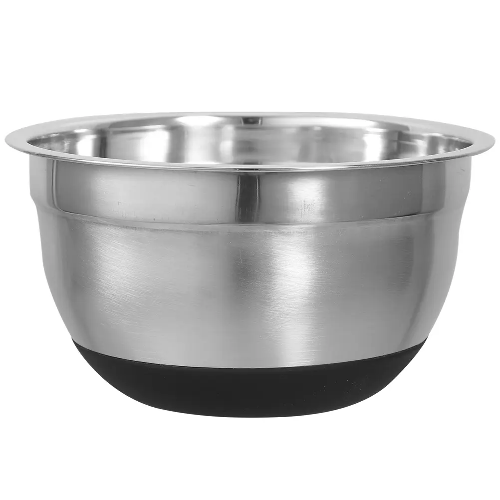 Stainless Steel Bowls for Kitchen Large Mixing Baking Silicone Salad Basin Wide Edge Stable Easy Clean Practical Gifts