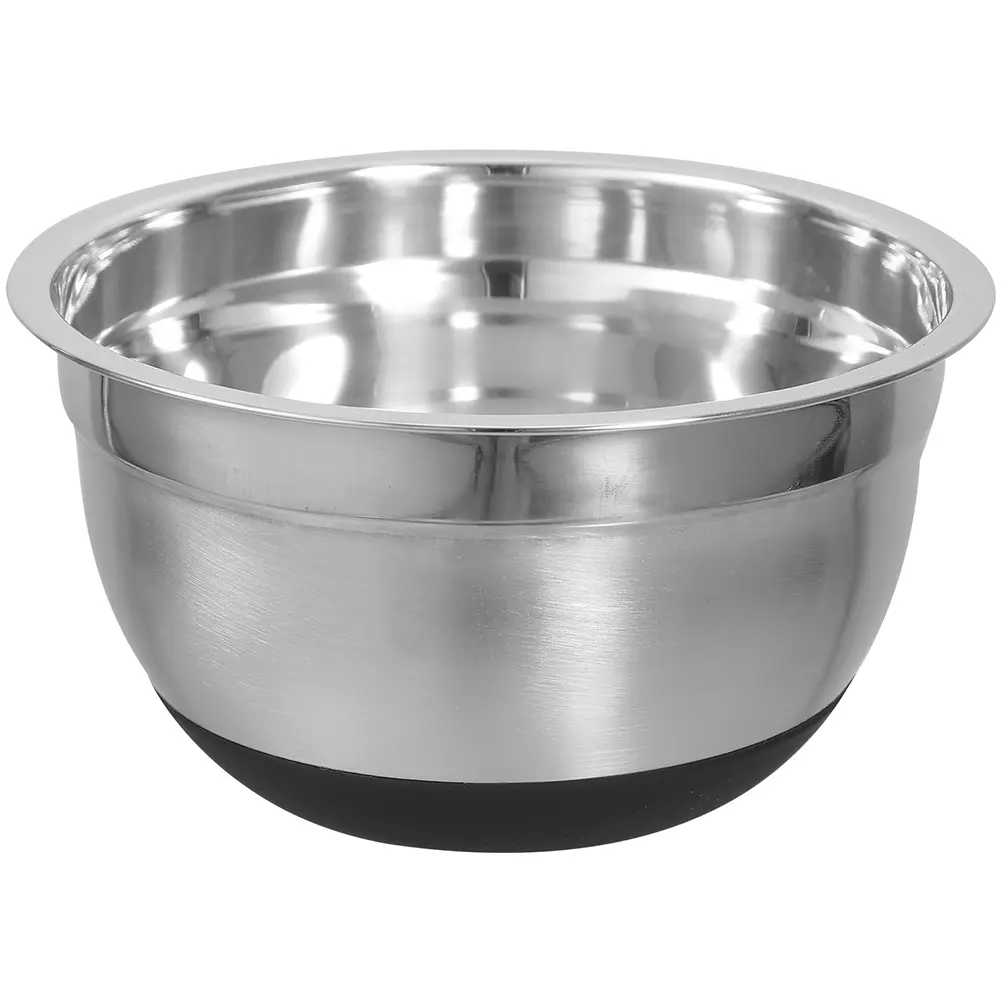 Stainless Steel Bowls for Kitchen Large Mixing Baking Silicone Salad Basin Wide Edge Stable Easy Clean Practical Gifts