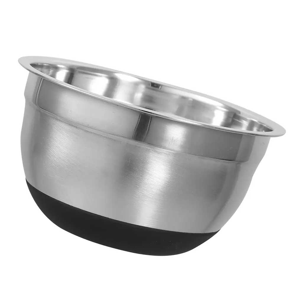 Stainless Steel Bowls for Kitchen Large Mixing Baking Silicone Salad Basin Wide Edge Stable Easy Clean Practical Gifts