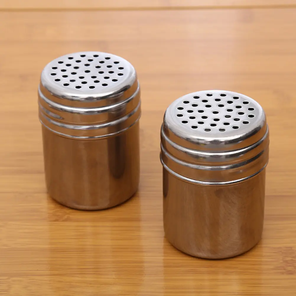 12pcs Metal Seasoning Shaker Pepper Sugar Powder Container Dust-Proof Kitchen Cooking Tool For Baking Bbq Home Use Spice