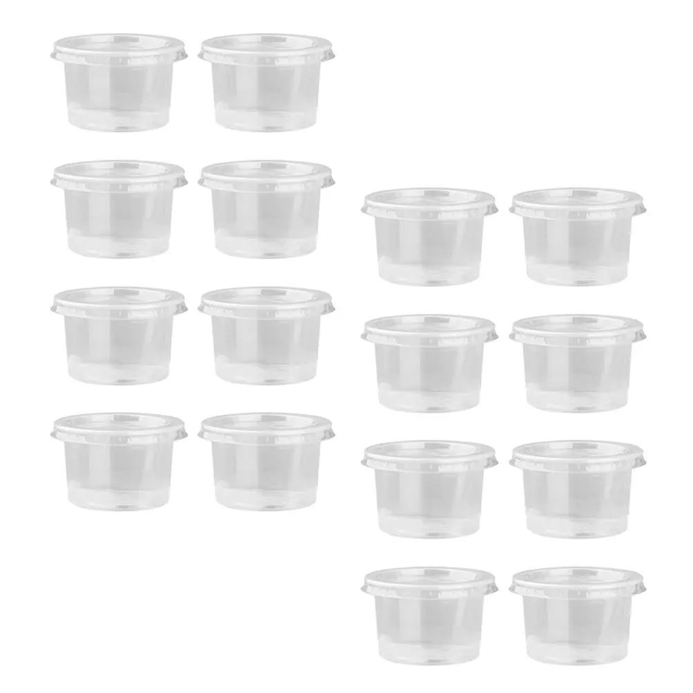 50pcs Plastic Bowl Dessert Cups Pudding Containers Mousse Ice Cream Cups Disposable Party Supplies Kitchen Barware for Desserts