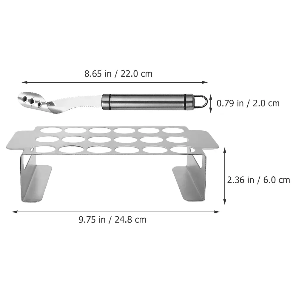 Pepper Stainless Steel Chili Rack Core Knife BBQ Tools Kitchen Assistant Grilled Chicken Legs Wings Roaster Grill Holder