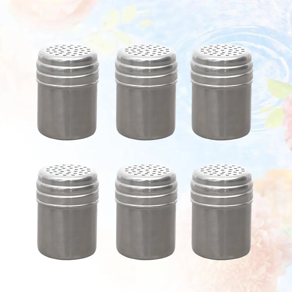 12pcs Metal Seasoning Shaker Pepper Sugar Powder Container Dust-Proof Kitchen Cooking Tool For Baking Bbq Home Use Spice
