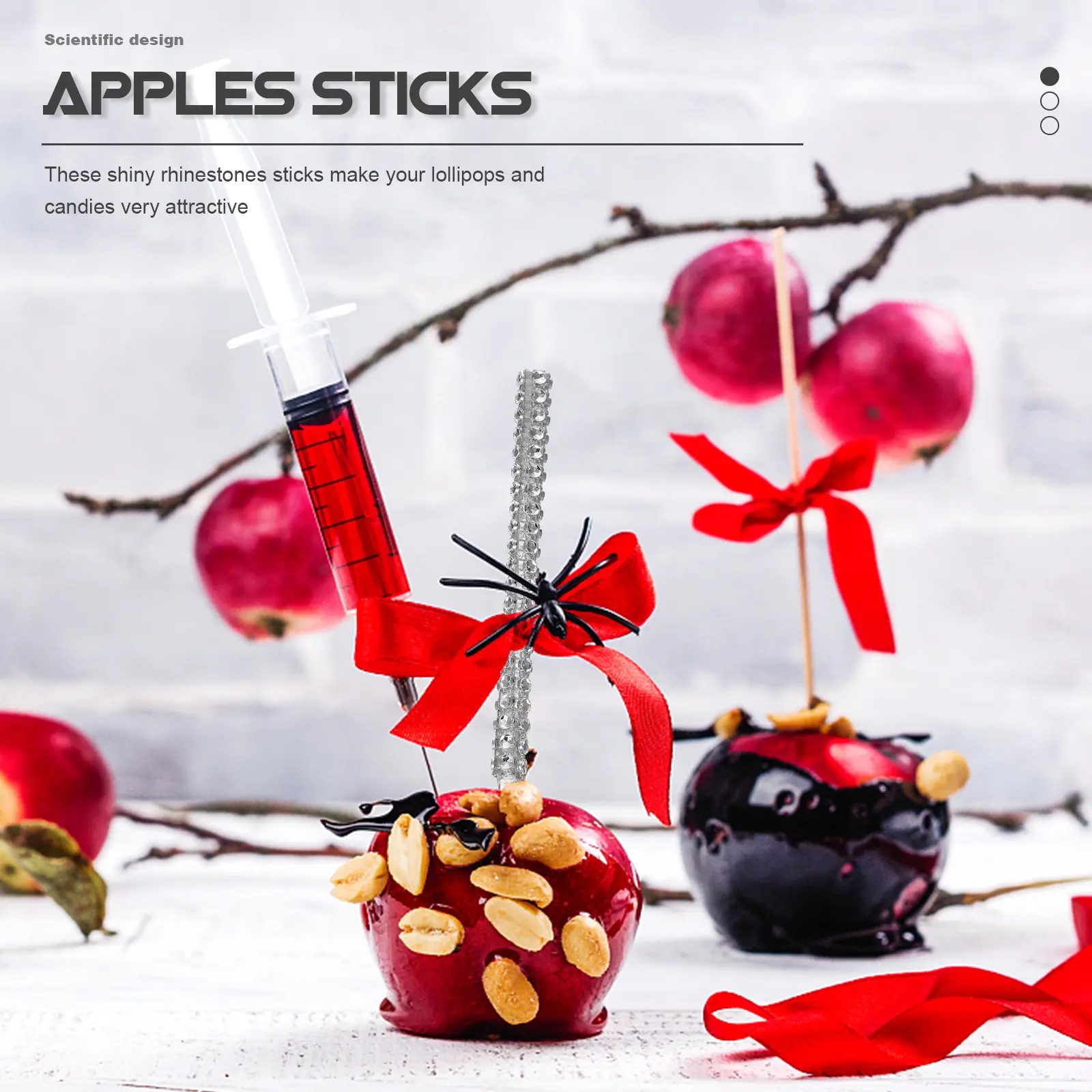 10 Pcs Acrylic naments Christmas Decorations Party Lollipop Safe Materials Beautiful Luster Dessert Tools Cake