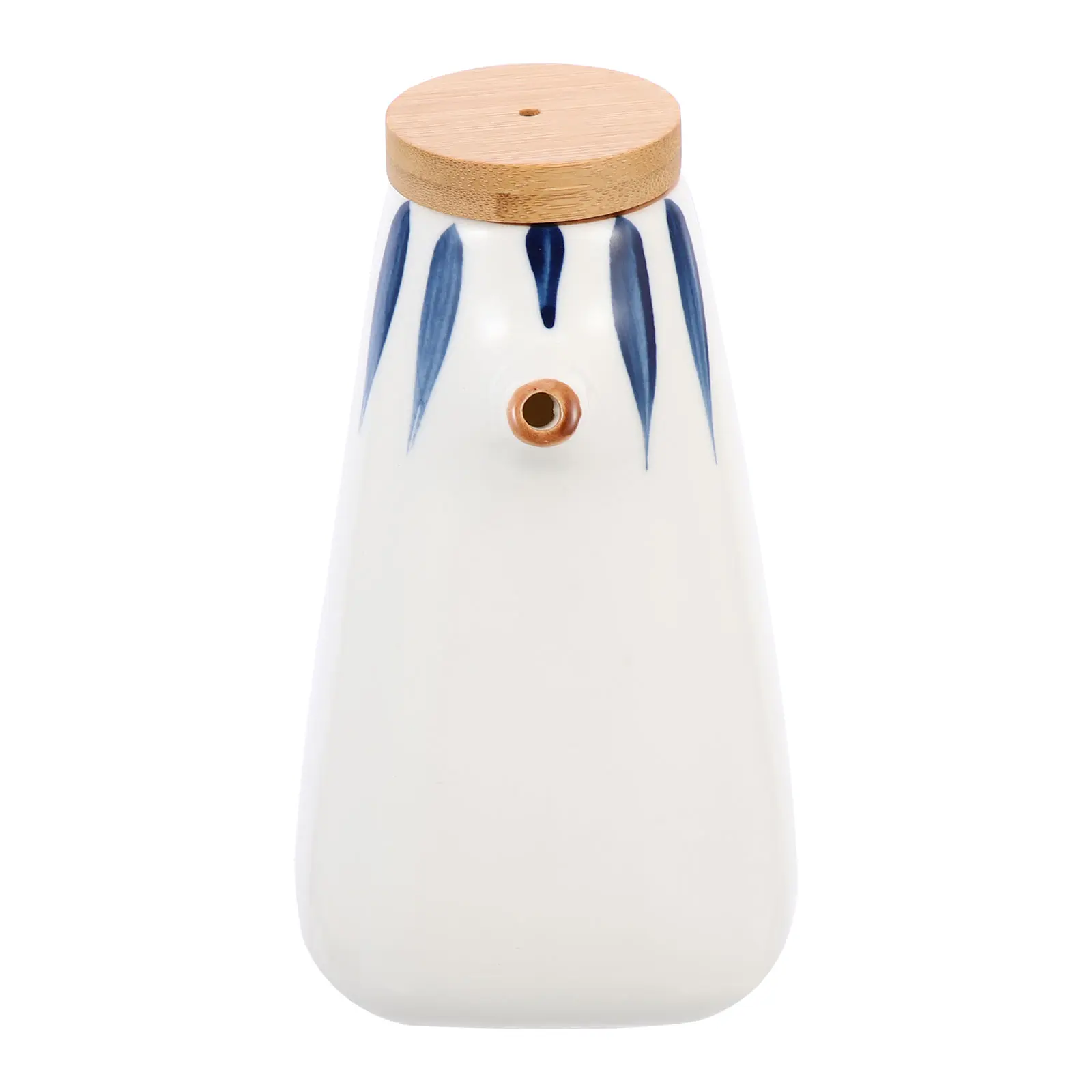 Ceramic Seasoning Bottle Vinegar Olive Oil Dispenser Hand Painted Sauce Pot Kitchen Condiment Storage Jar Soy Bottle Easy Clean