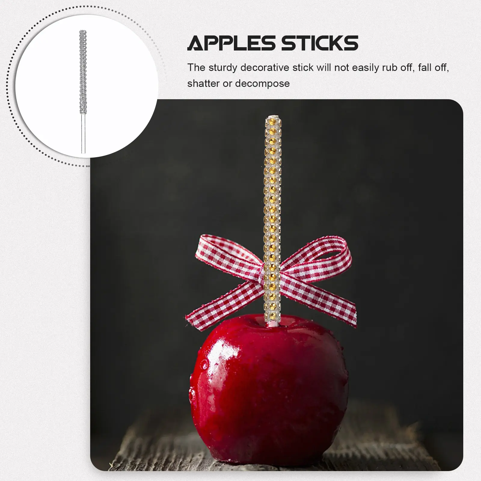 10 Pcs Acrylic naments Christmas Decorations Party Lollipop Safe Materials Beautiful Luster Dessert Tools Cake