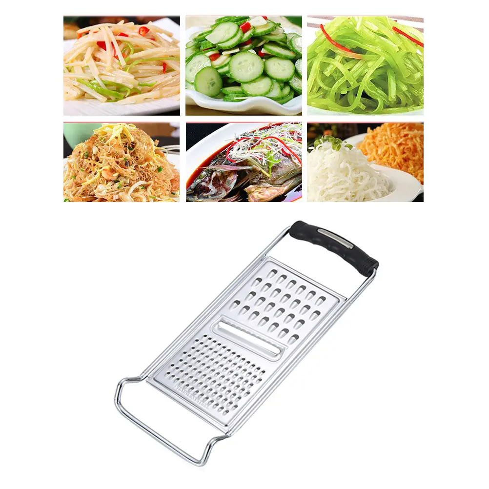 Stainless Steel Grater Vegetable Chopper Potato Slicer Silicone H Machine Kitchen Gadget Non Slip Easy Grip Protect
