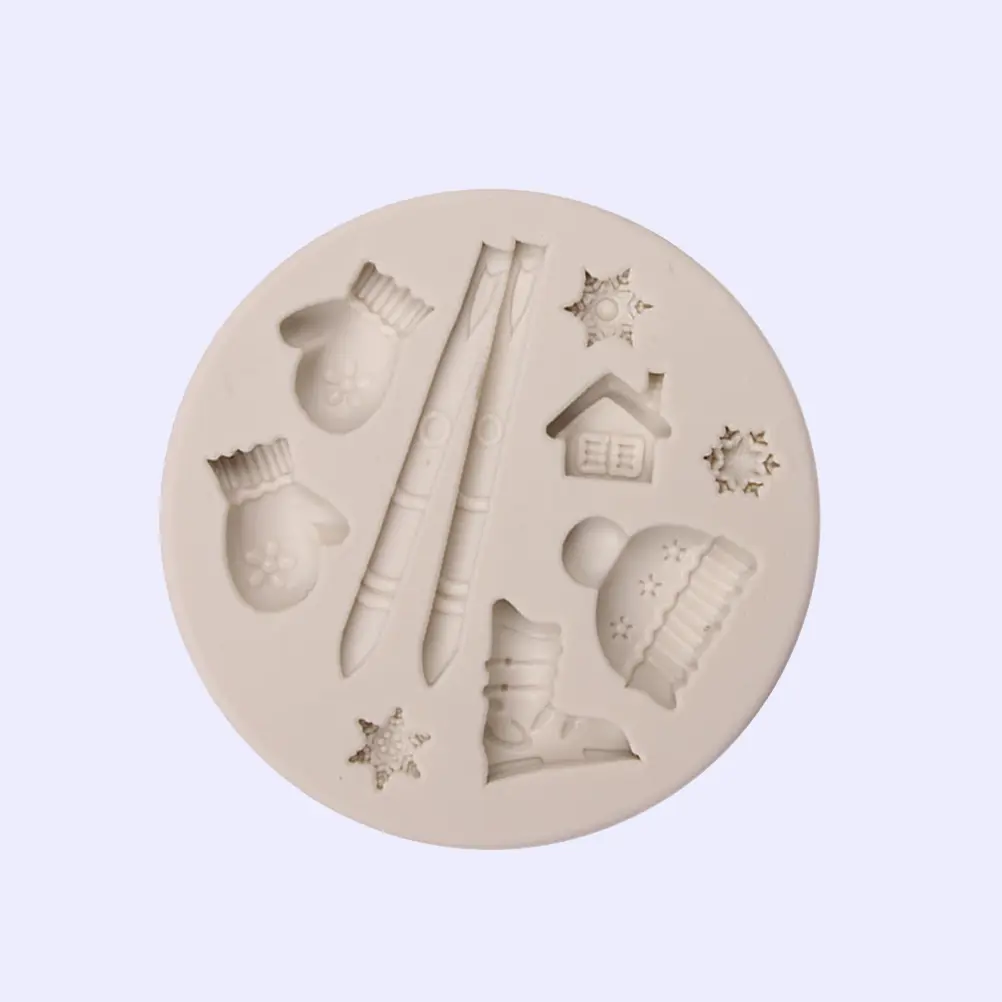 Christmas Decoration Cake Mold Silicone Baking DIY Non Toxic Tasteless Non Stick Fondant Molds Craft Chocolate Tools