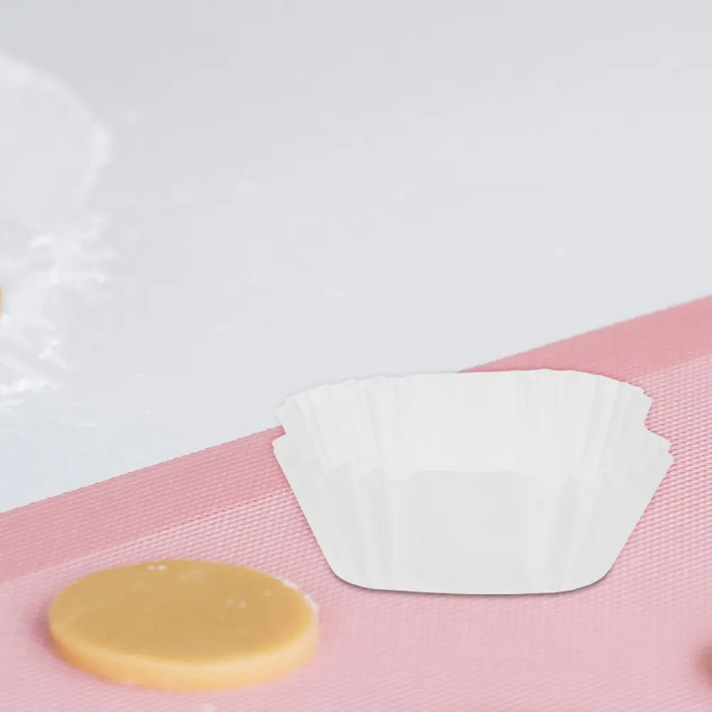 2000 Pcs Cake Cups Baking White Baked Muffin Paper Cupcake Liners Bottom Bracket