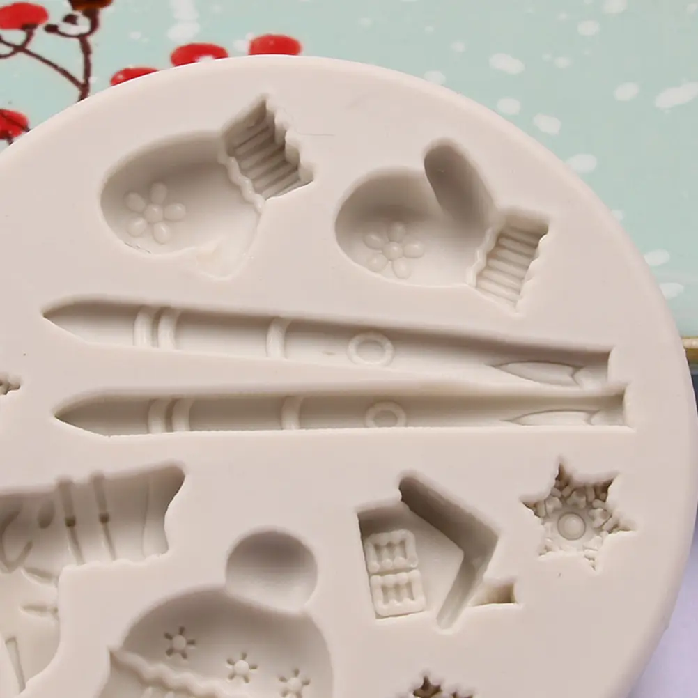 Christmas Decoration Cake Mold Silicone Baking DIY Non Toxic Tasteless Non Stick Fondant Molds Craft Chocolate Tools